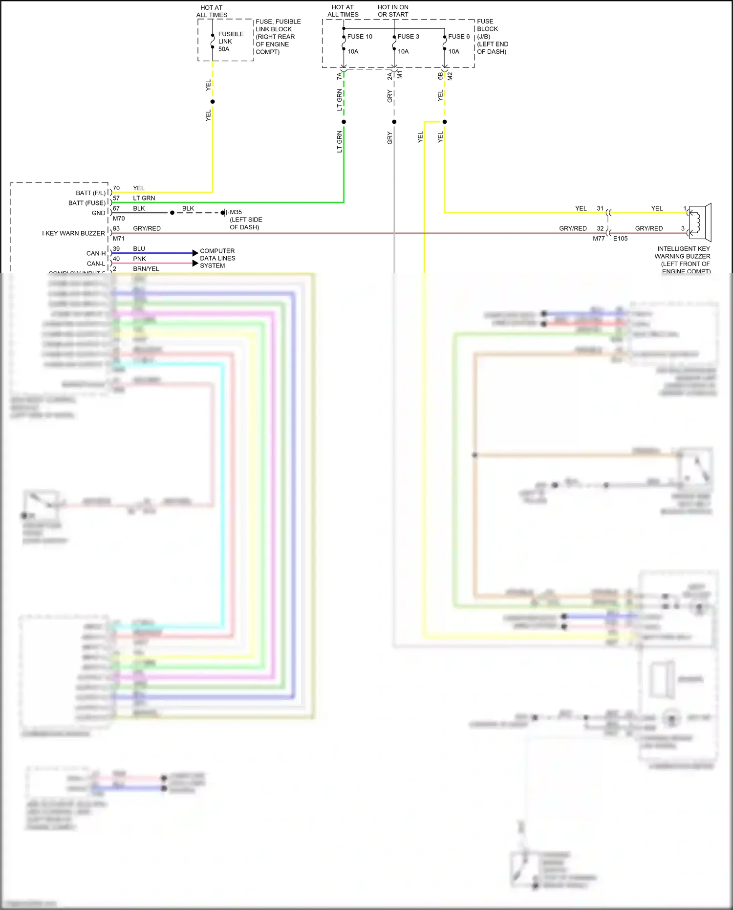Wiring diagram combi sw input 1 for Nissan Armada II (2016-2020) (1 of 5)