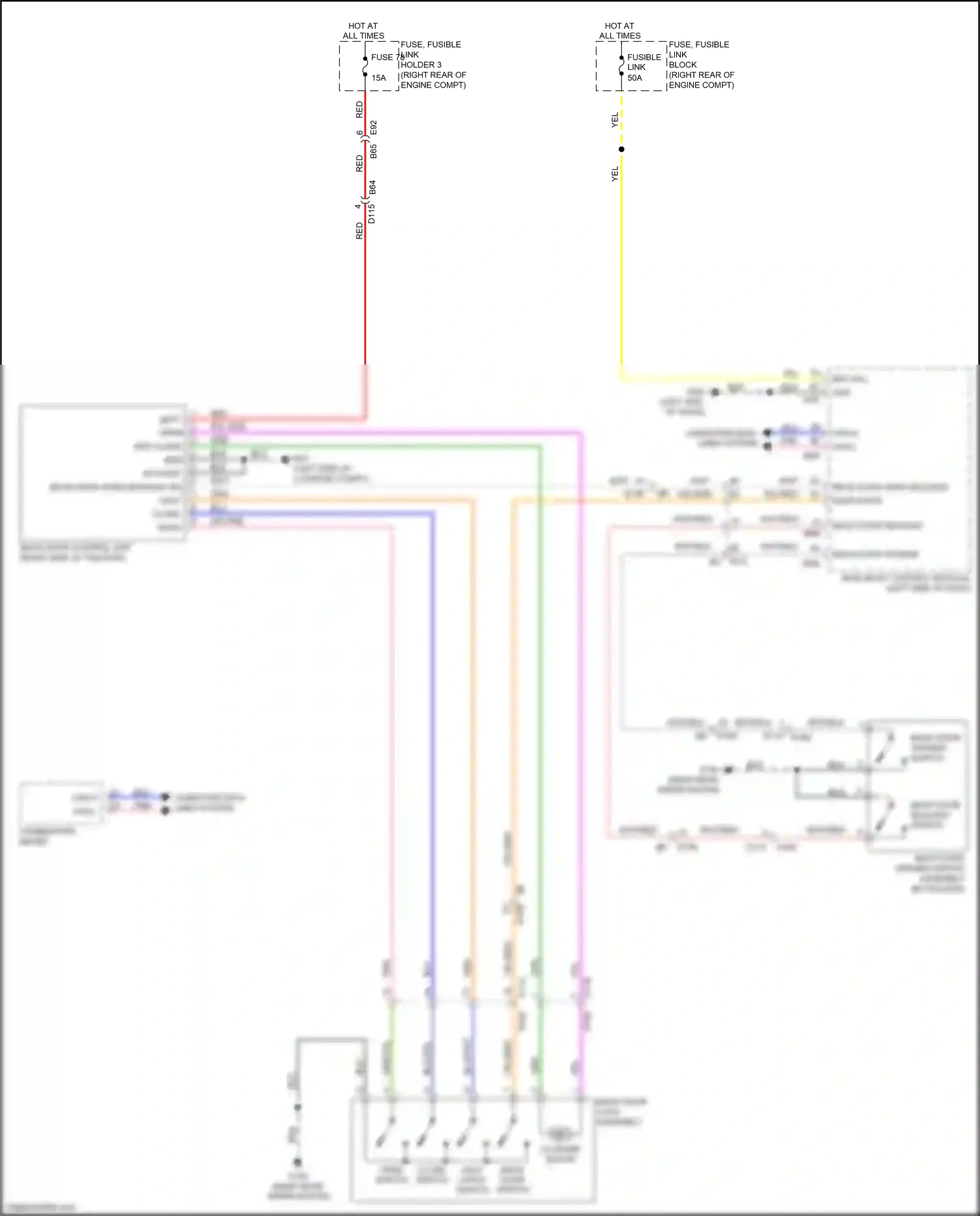 Wiring diagram combination meter for Nissan Armada II (2016-2020) (3 of 29)