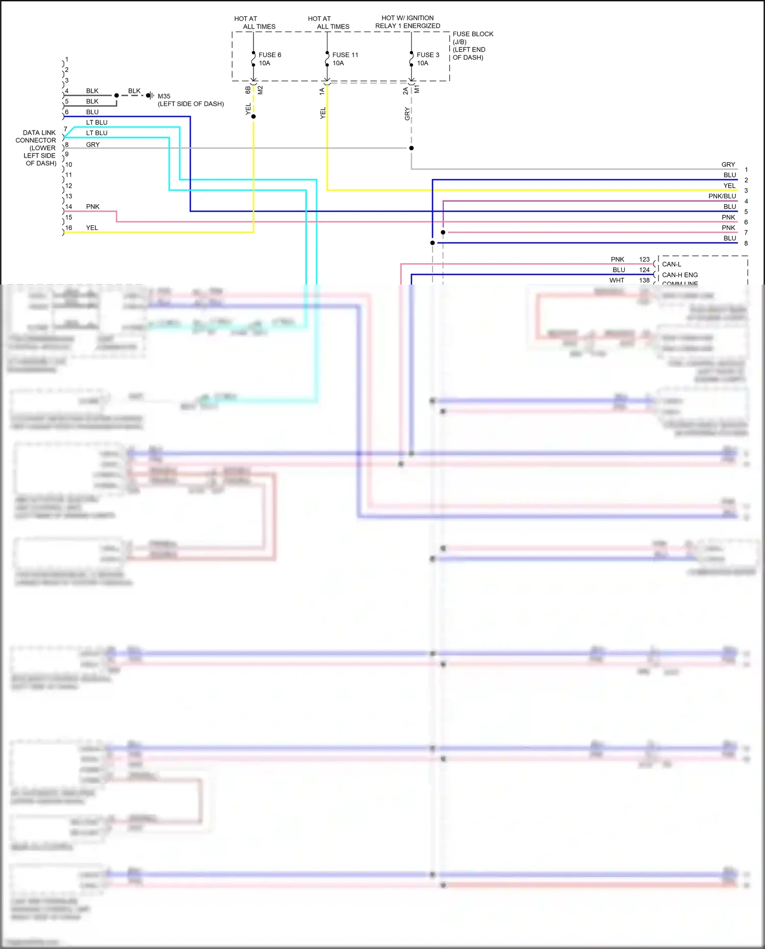 Wiring diagram combination meter for Nissan Armada II (2016-2020) (12 of 29)