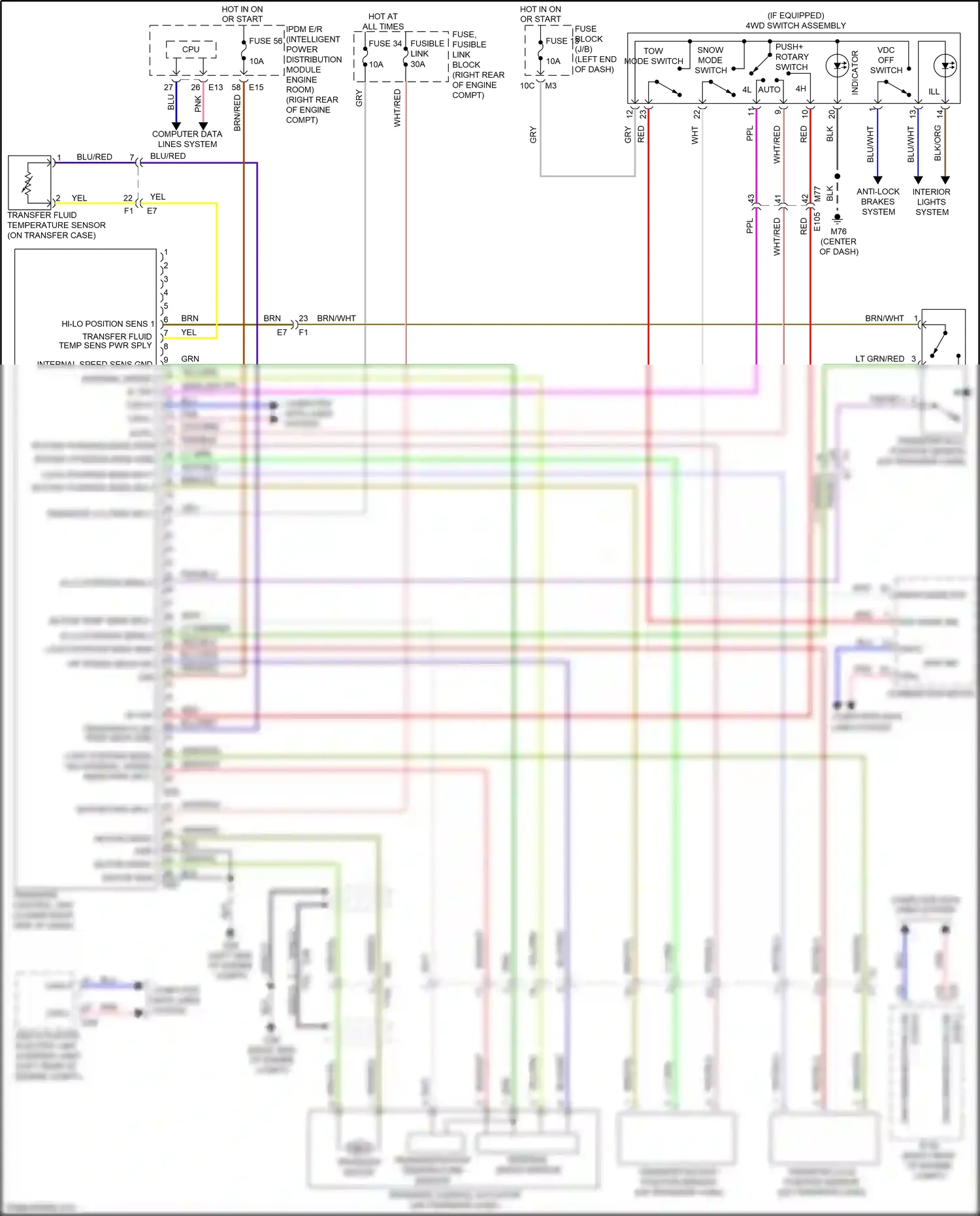 Wiring diagram combination meter for Nissan Armada II (2016-2020) (21 of 29)