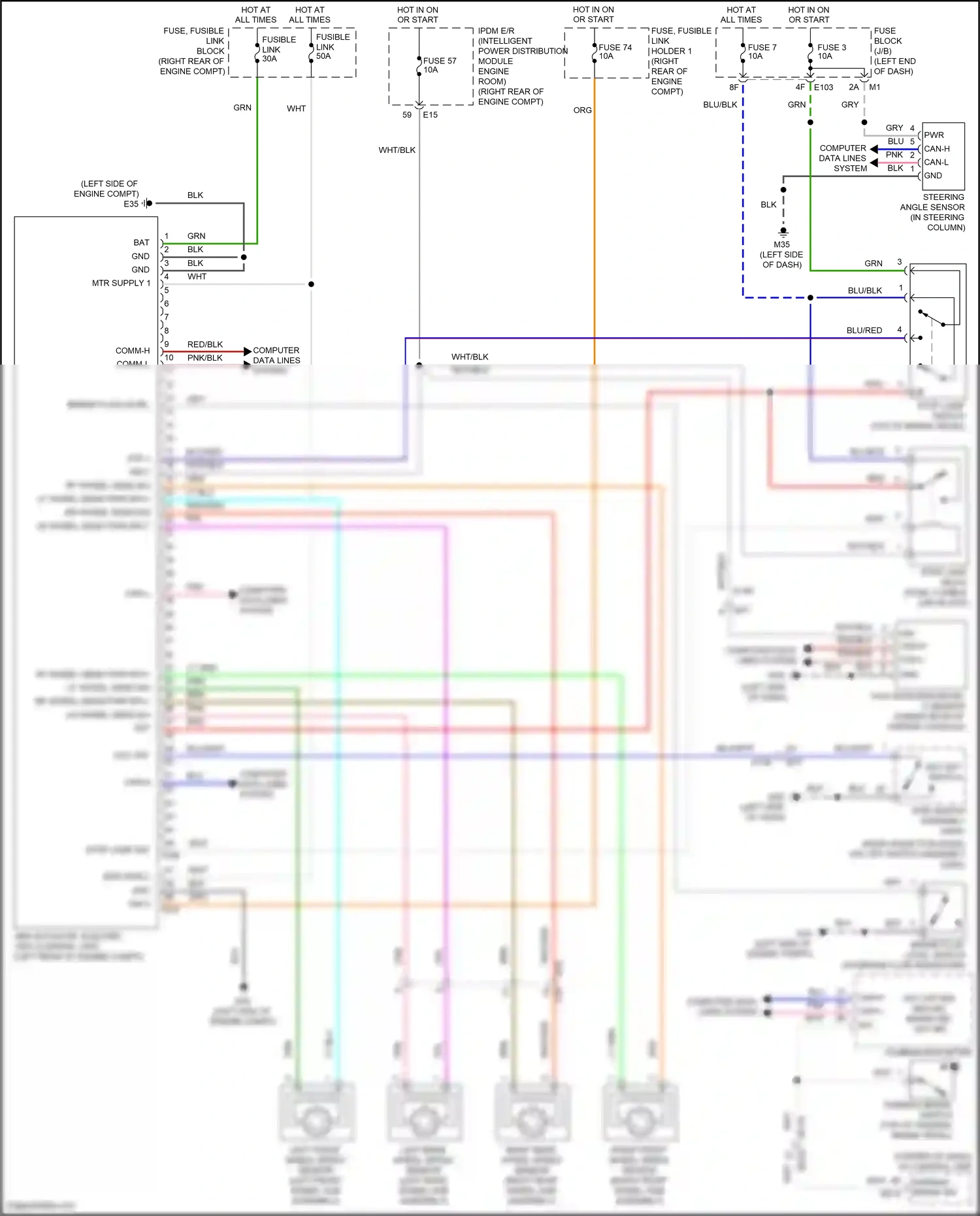 Wiring diagram combination meter for Nissan Armada II (2016-2020) (11 of 29)