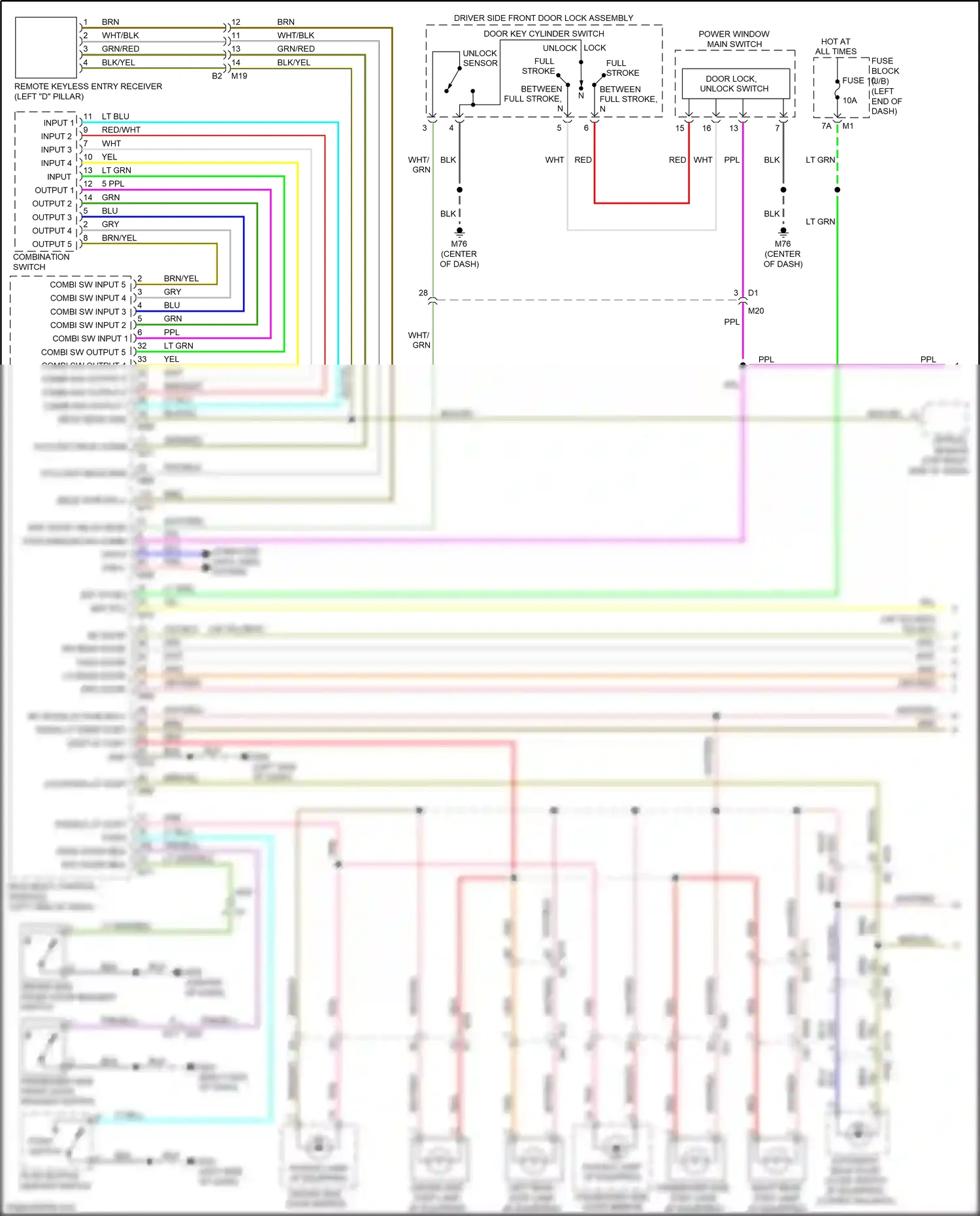 Wiring diagram combination switch for Nissan Armada II (2016-2020) (2 of 7)