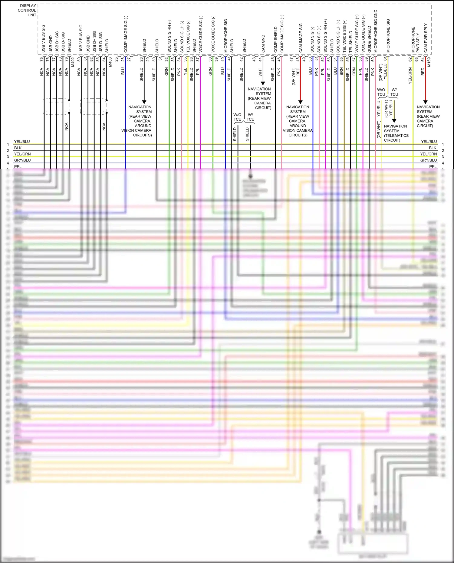 Wiring diagram comp shield for Nissan Armada II (2016-2020) (2 of 2)