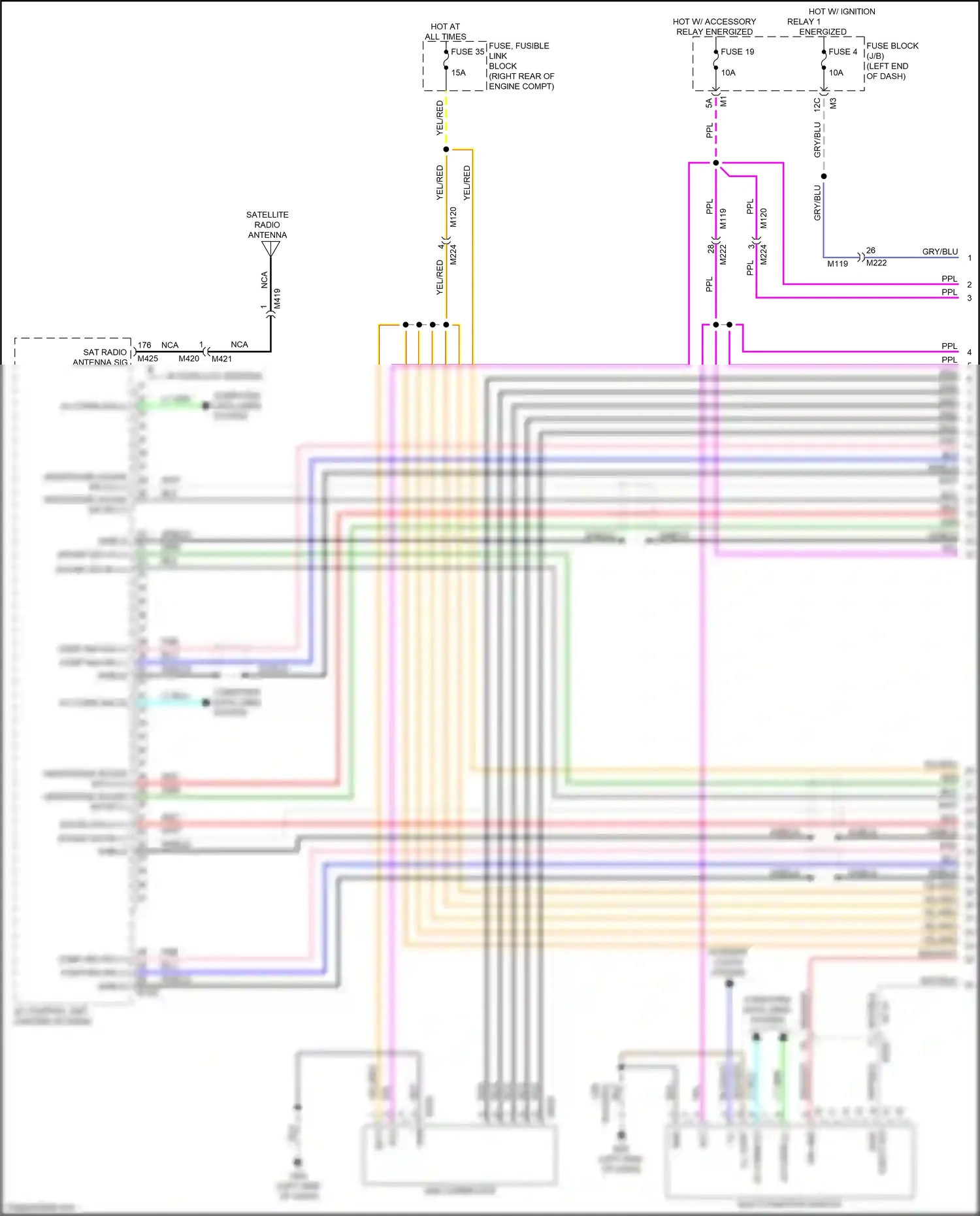 Wiring diagram computer data lines system for Nissan Armada II (2016-2020) (45 of 58)