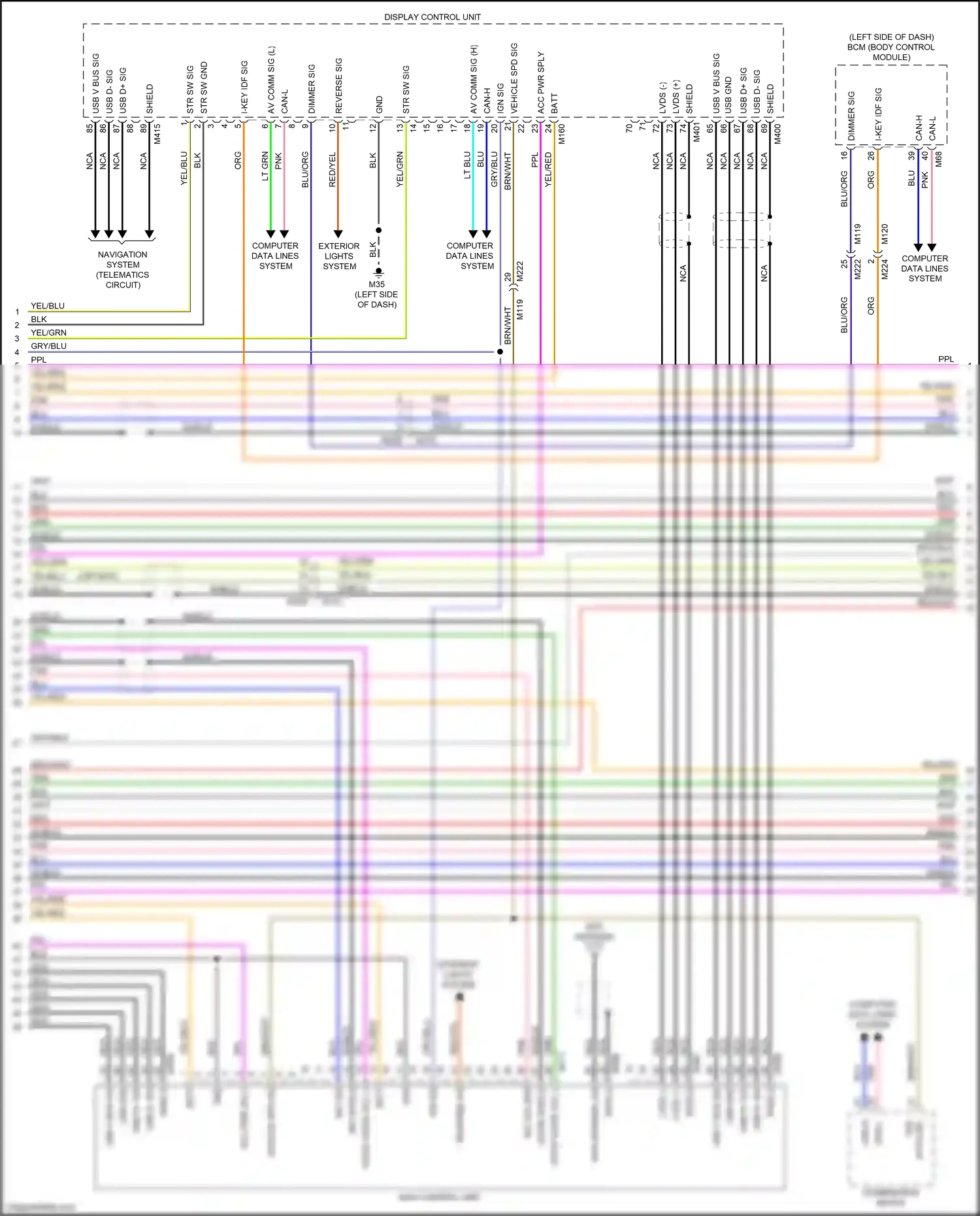 Wiring diagram computer data lines system for Nissan Armada II (2016-2020) (46 of 58)