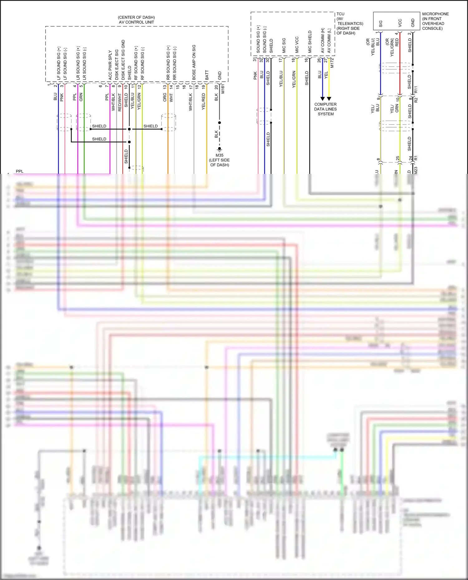 Wiring diagram computer data lines system for Nissan Armada II (2016-2020) (47 of 58)