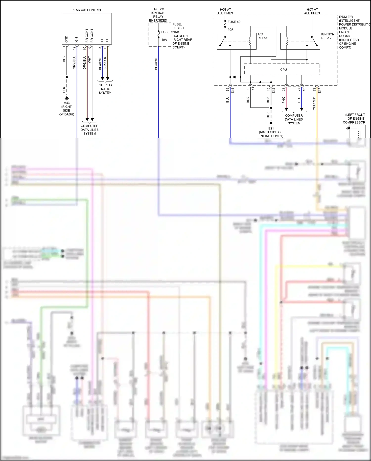 Wiring diagram computer data lines system for Nissan Armada II (2016-2020) (12 of 58)