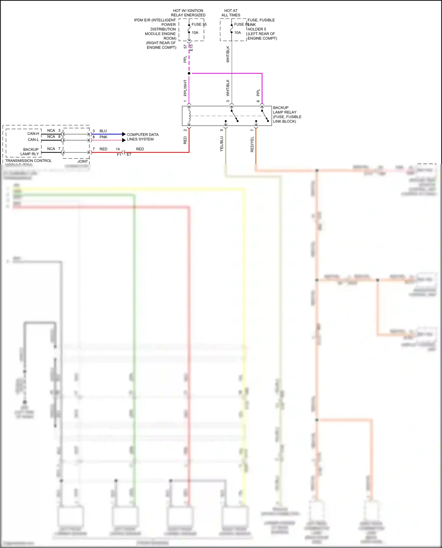 Wiring diagram display control unit for Nissan Armada II (2016-2020) (10 of 13)