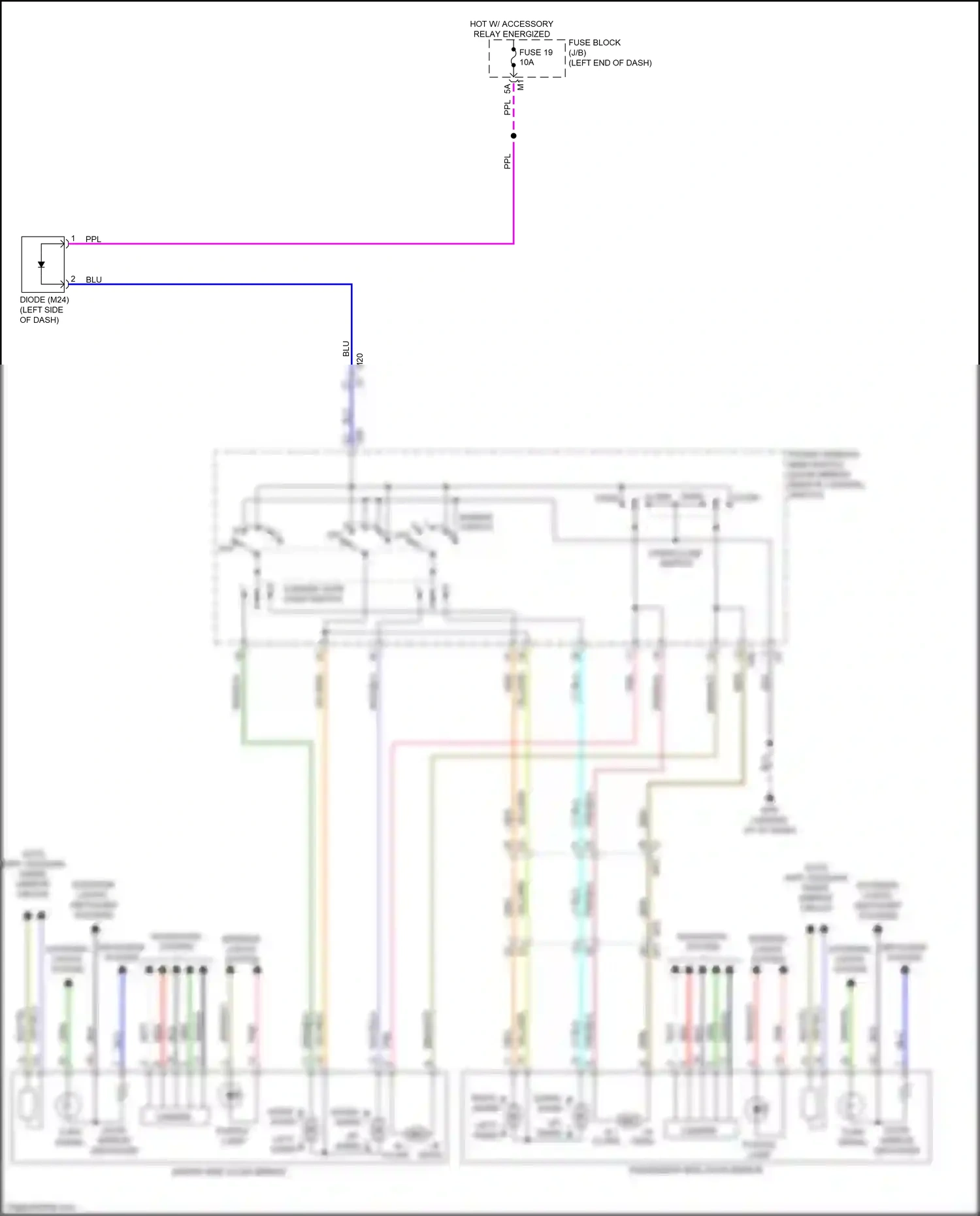 Wiring diagram down ward for Nissan Armada II (2016-2020) (1 of 1)