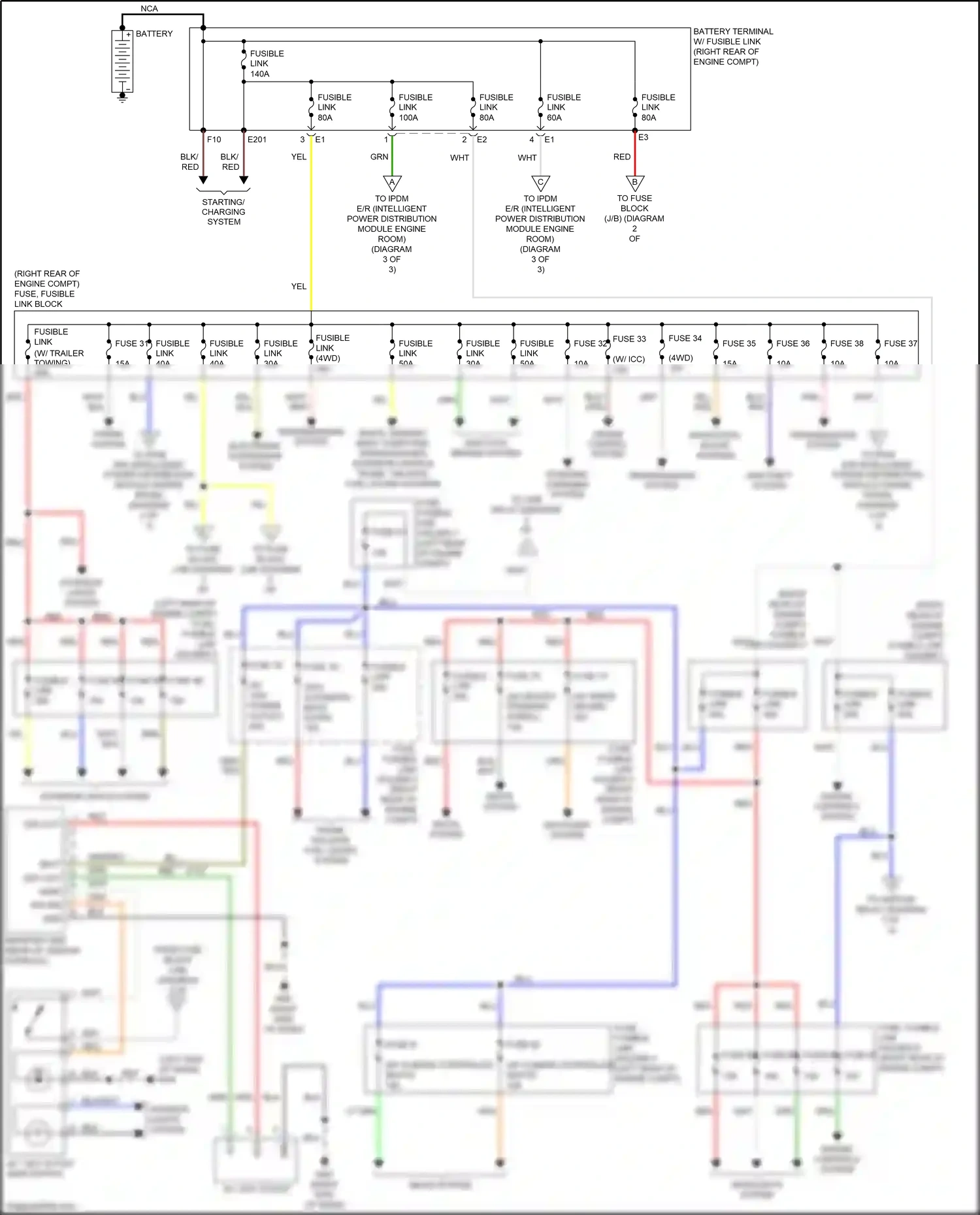 Wiring diagram engine controls system for Nissan Armada II (2016-2020) (1 of 2)