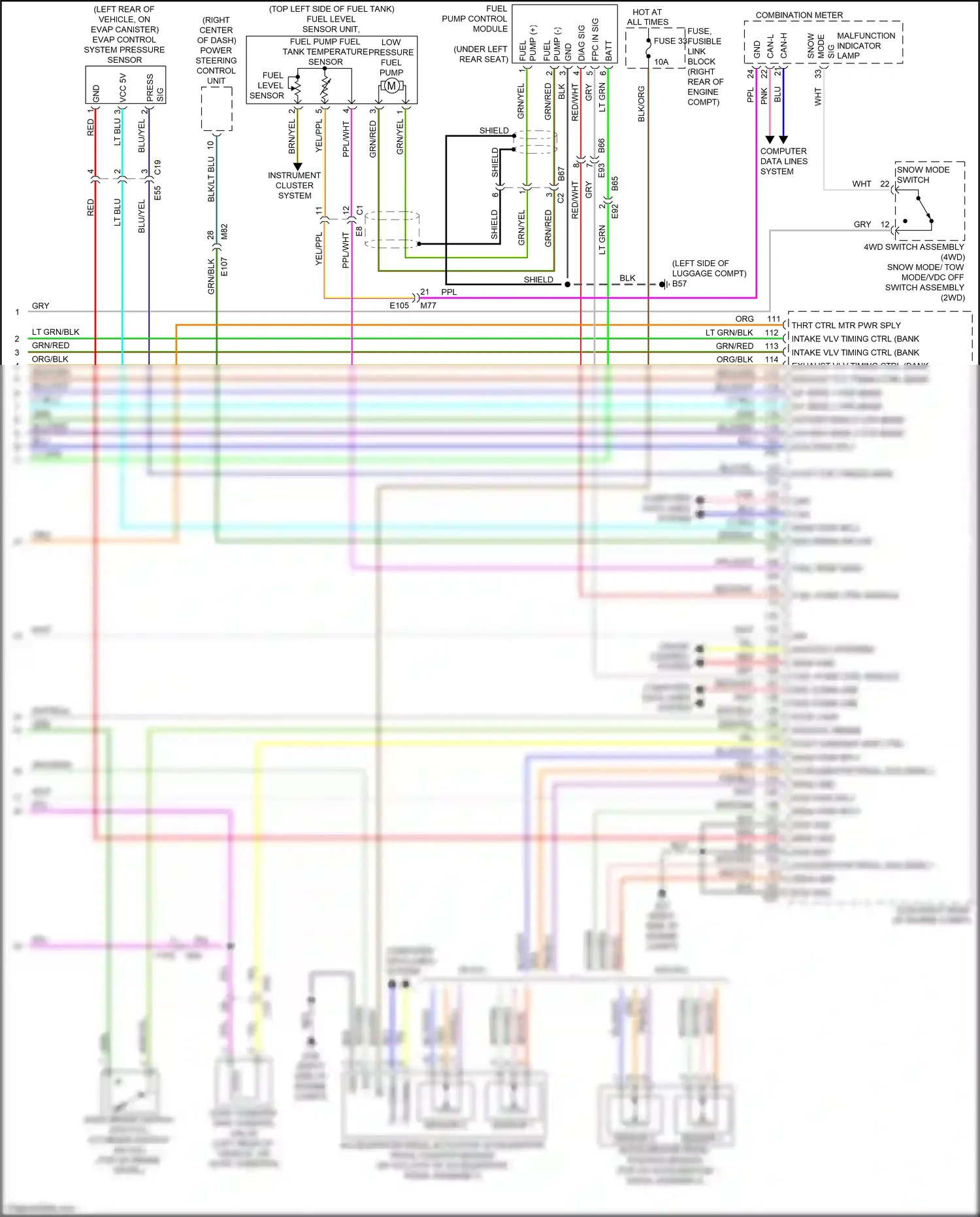 Wiring diagram evap ctrl press sens for Nissan Armada II (2016-2020) (1 of 1)
