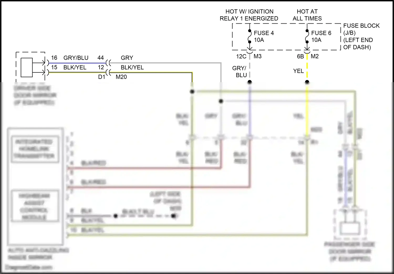 Wiring diagram highbeam assist control module for Nissan Armada II (2016-2020) (1 of 1)