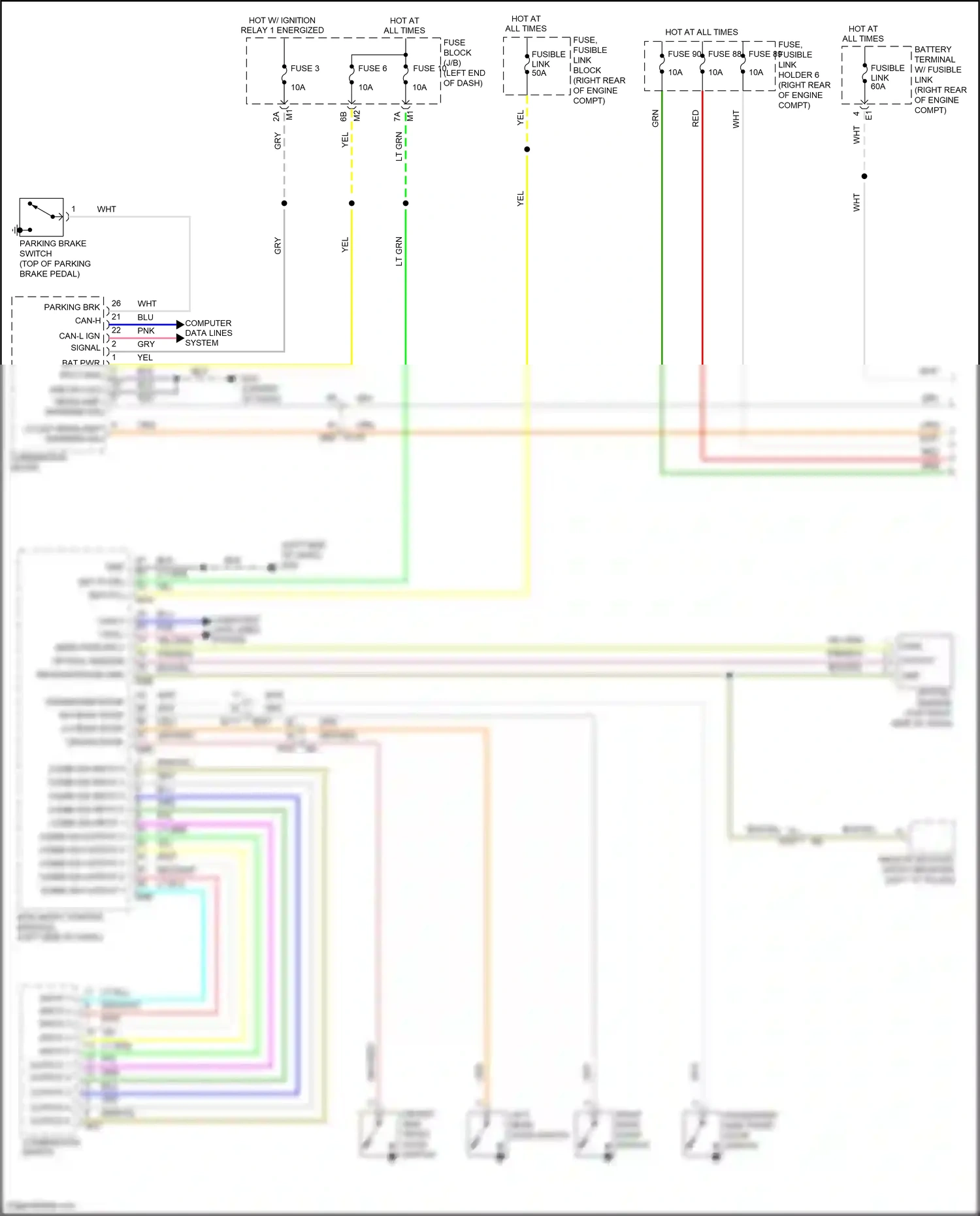 Wiring diagram input 4 for Nissan Armada II (2016-2020) (4 of 6)