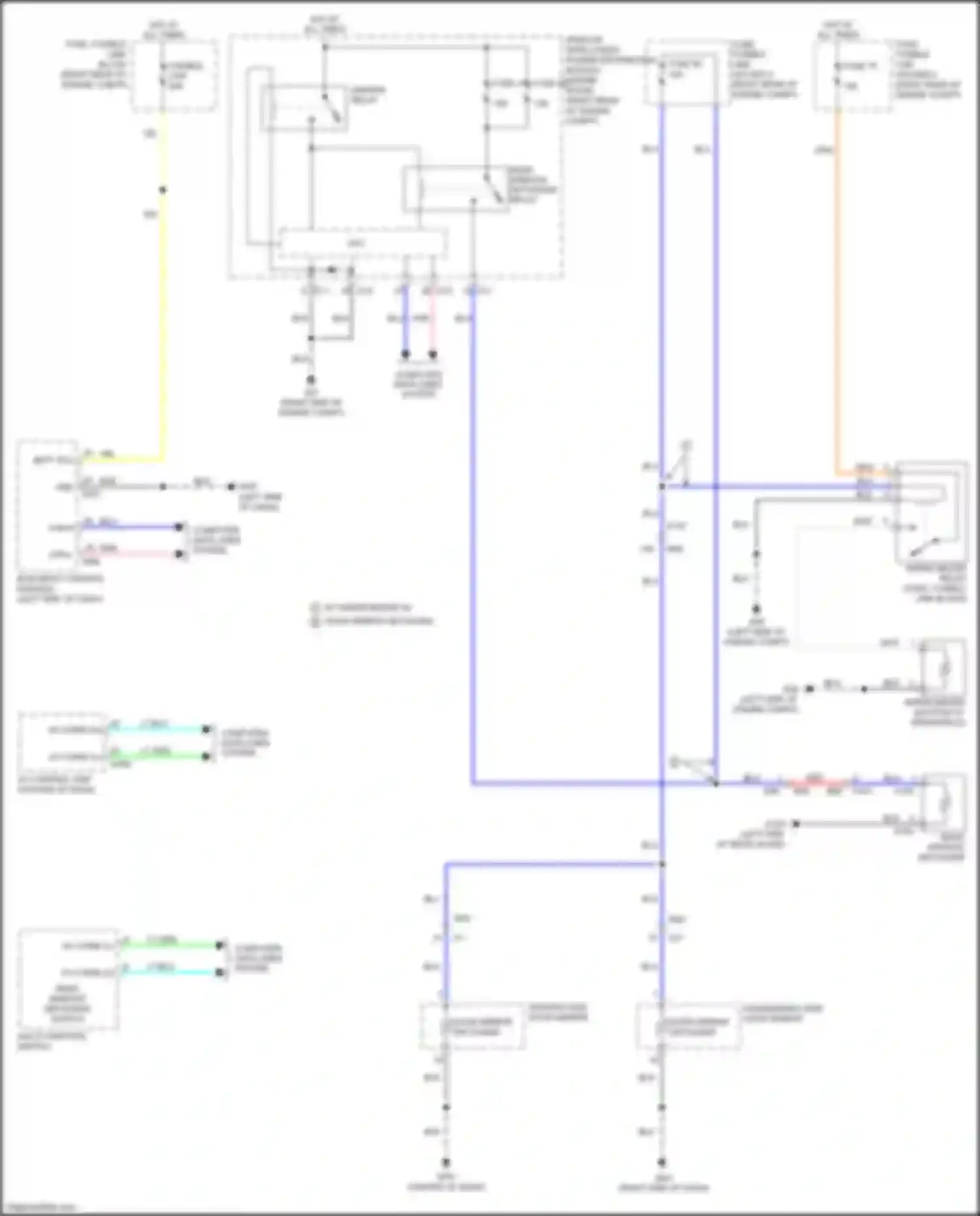 Wiring diagram multi- function switch for Nissan Armada II (2016-2020) (4 of 7)