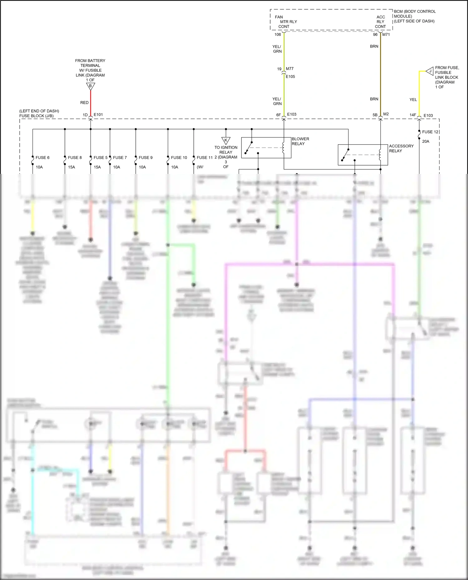 Wiring diagram push button ignition switch for Nissan Armada II (2016-2020) (5 of 7)