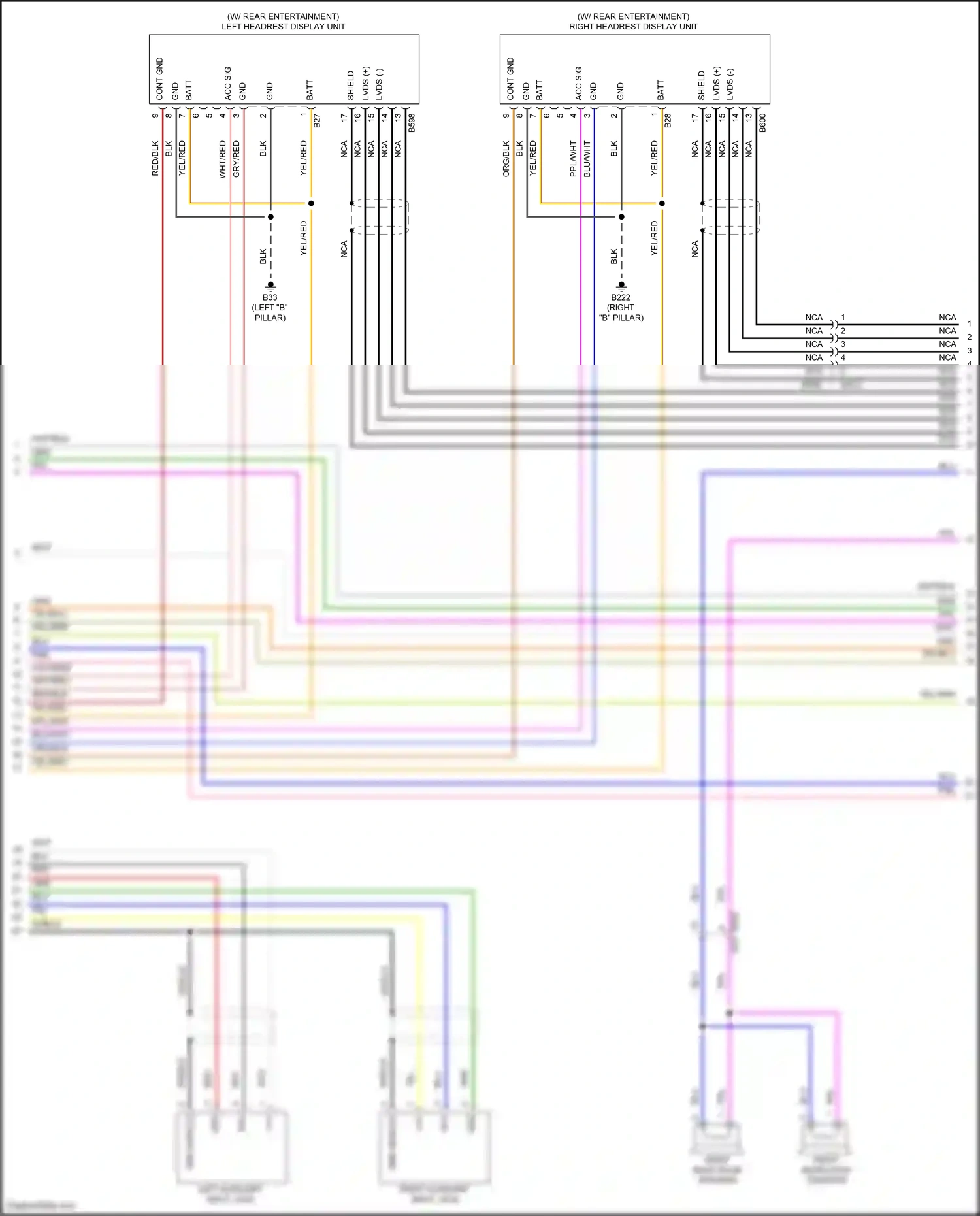 Wiring diagram right auxiliary input jack for Nissan Armada II (2016-2020) (1 of 1)