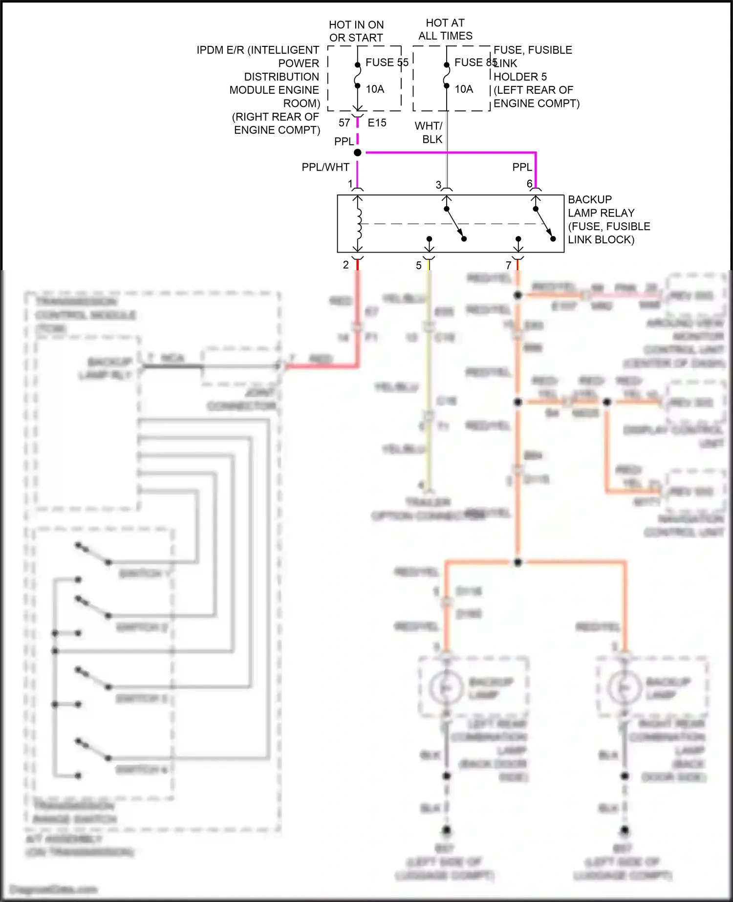 Wiring diagram switch 1 for Nissan Armada II (2016-2020) (1 of 1)