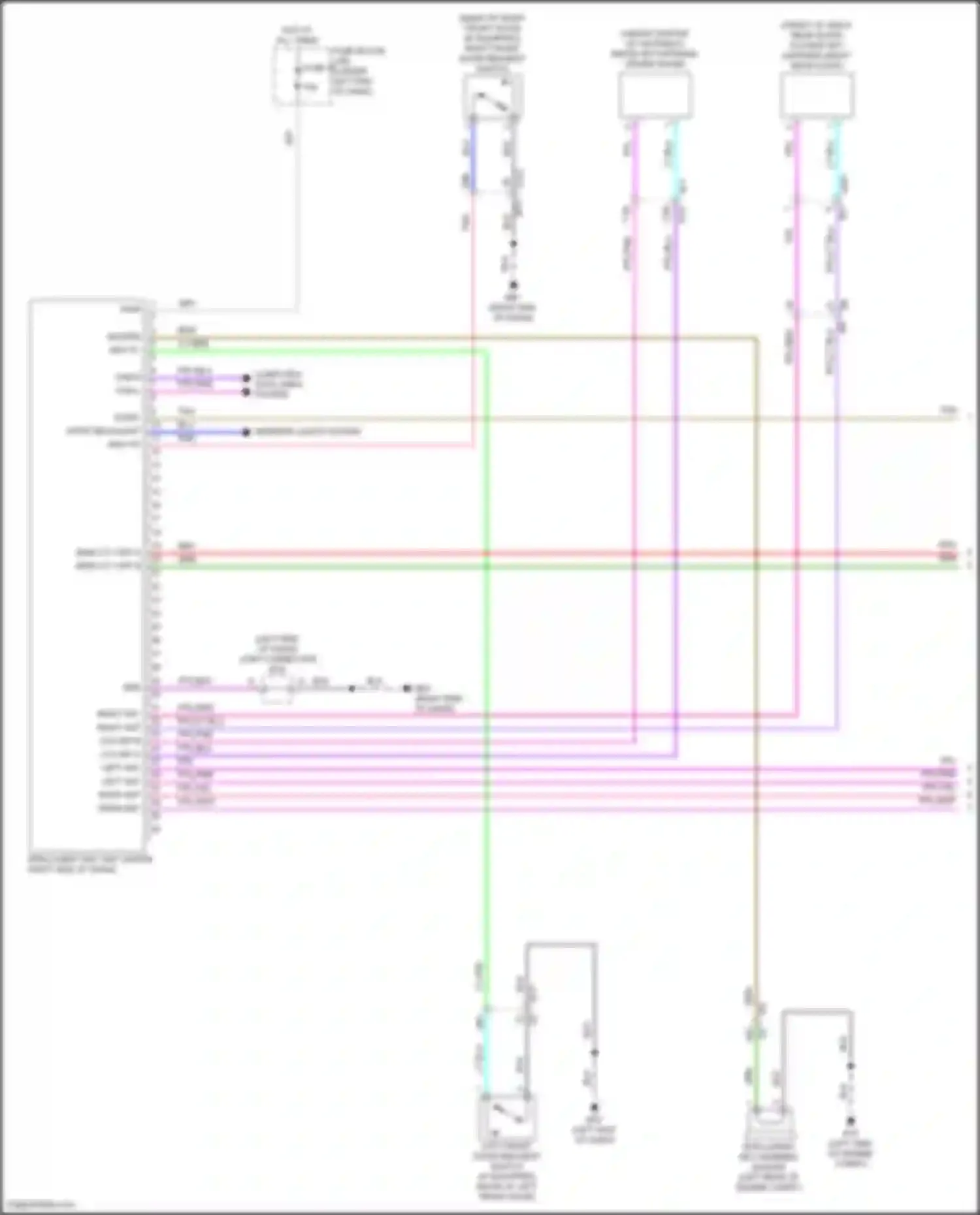 Bluebird Sylphy Nissan III facelift (2018-2024): Forced entry circuit (1 of 4)