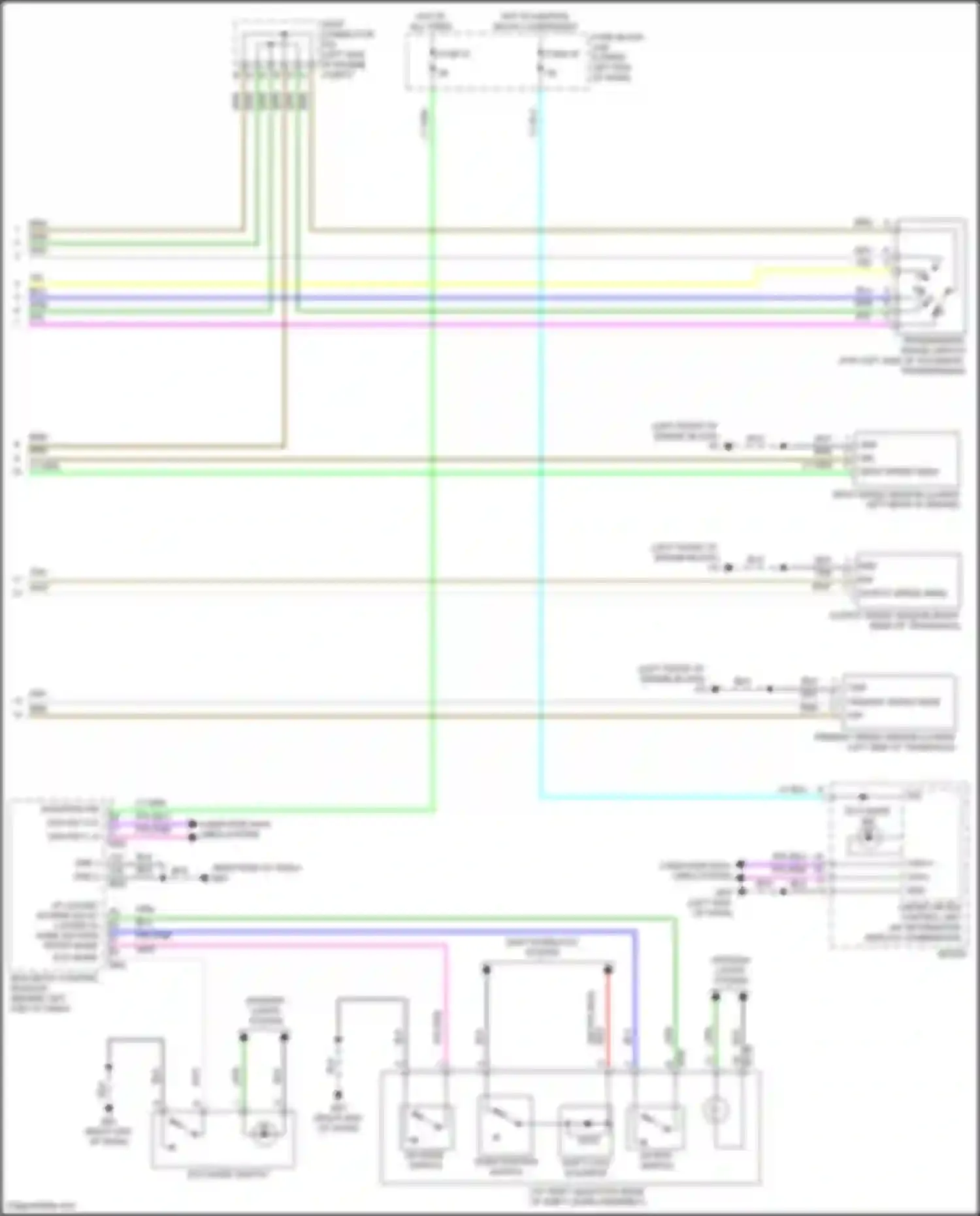 Bluebird Sylphy Nissan III facelift (2018-2024): Transmission circuit (2 of 2)