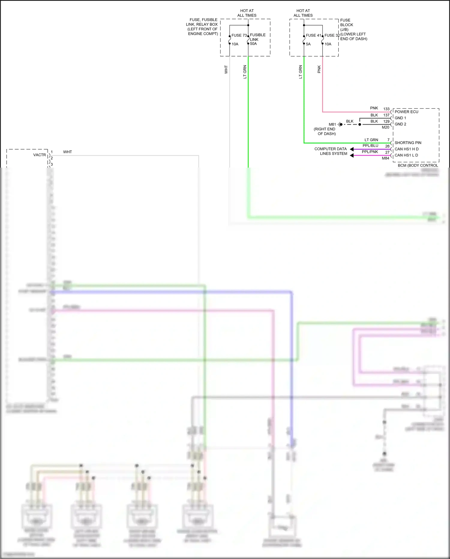 Wiring diagram computer data lines system for Nissan Bluebird Sylphy III facelift (2018-2024) (53 of 72)