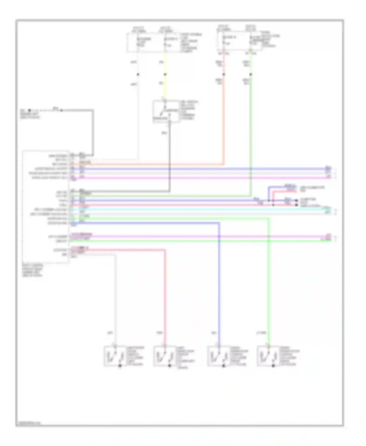 Frontier Nissan D22 (1998-2007): Door lock circuit, crew cab (1 of 2)