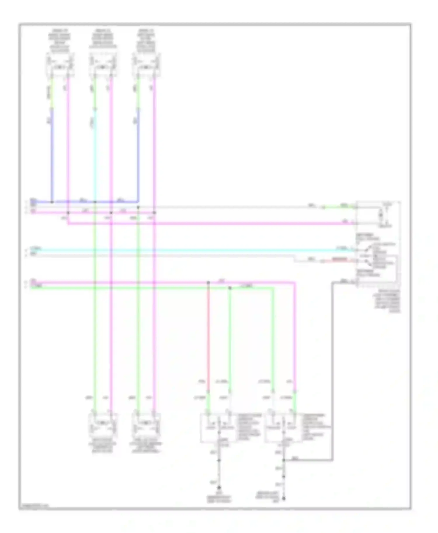 Frontier Nissan D22 (1998-2007): Door lock circuit, crew cab (2 of 2)