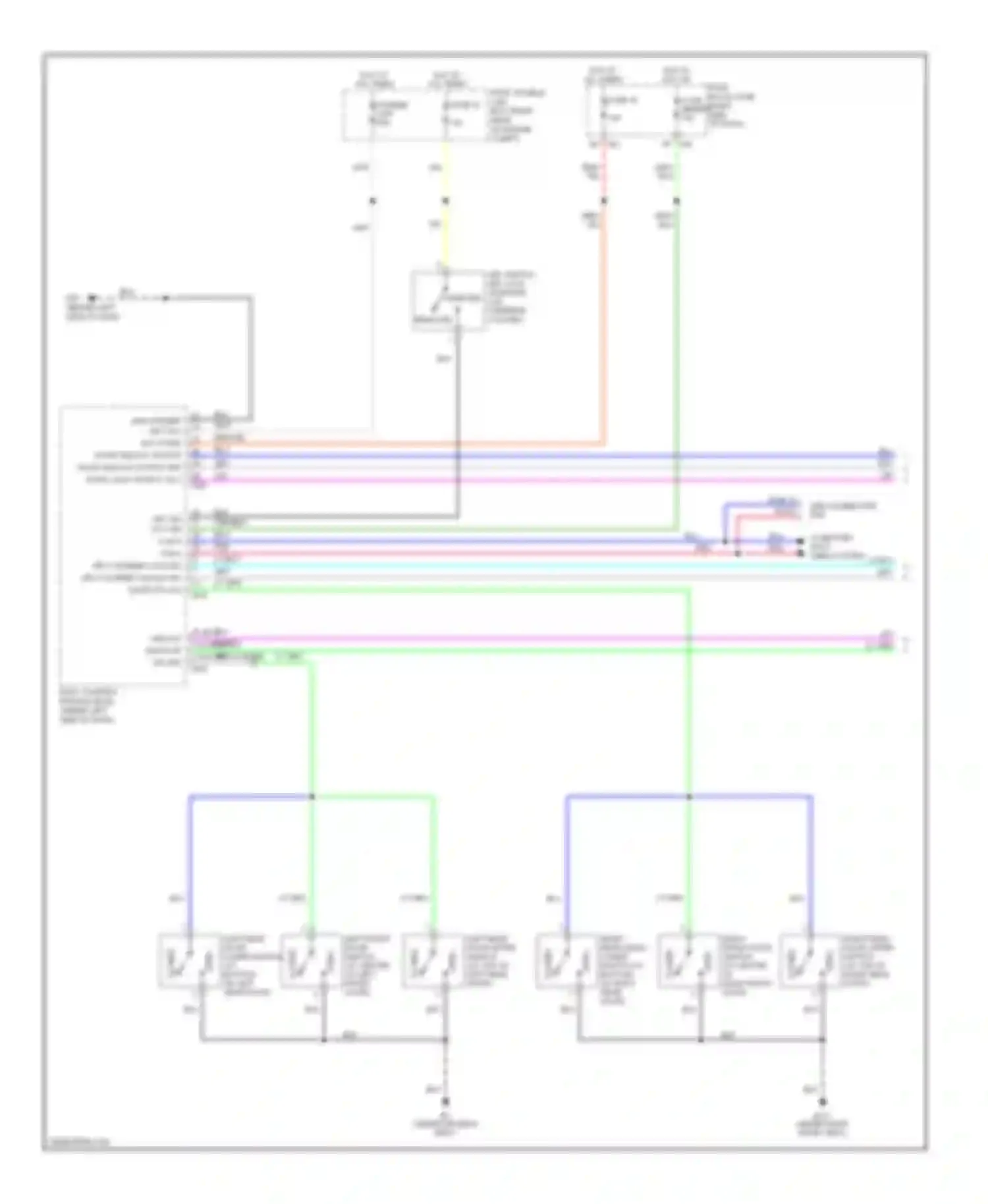 Frontier Nissan D22 (1998-2007): Door lock circuit, king cab (1 of 2)