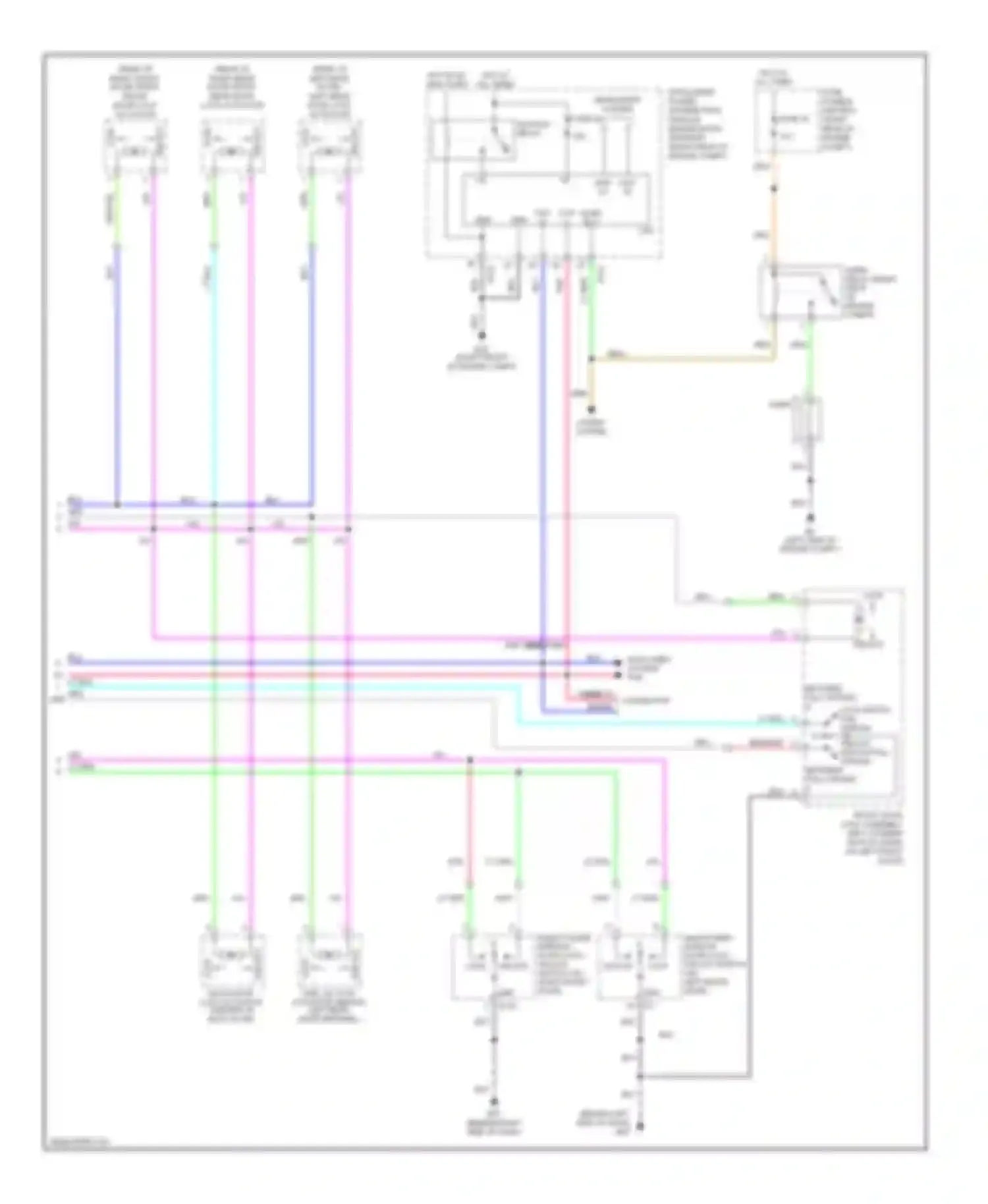 Frontier Nissan D22 (1998-2007): Door lock & keyless entry circuit, crew cab (2 of 2)
