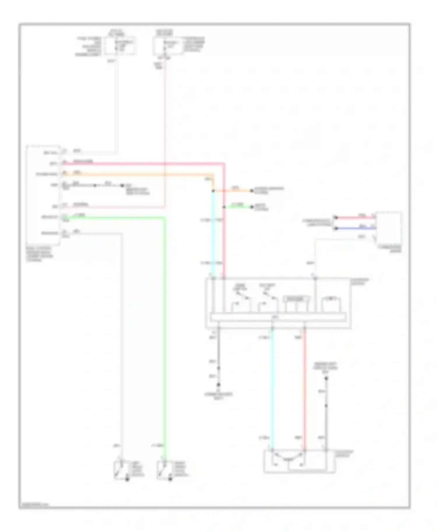 Frontier Nissan D22 (1998-2007): Power top/sunroof circuit