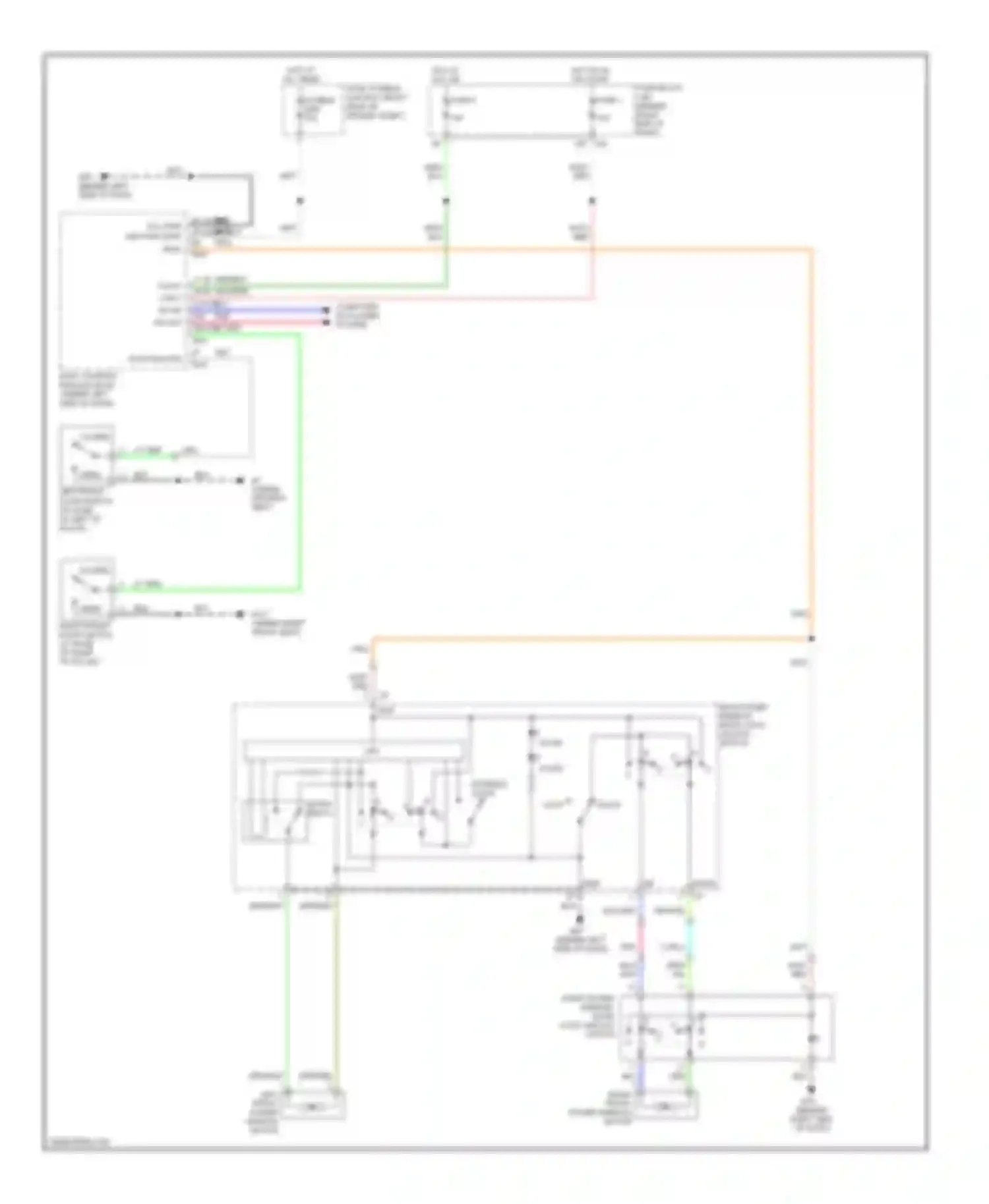 Frontier Nissan D22 (1998-2007): Power windows circuit, king cab