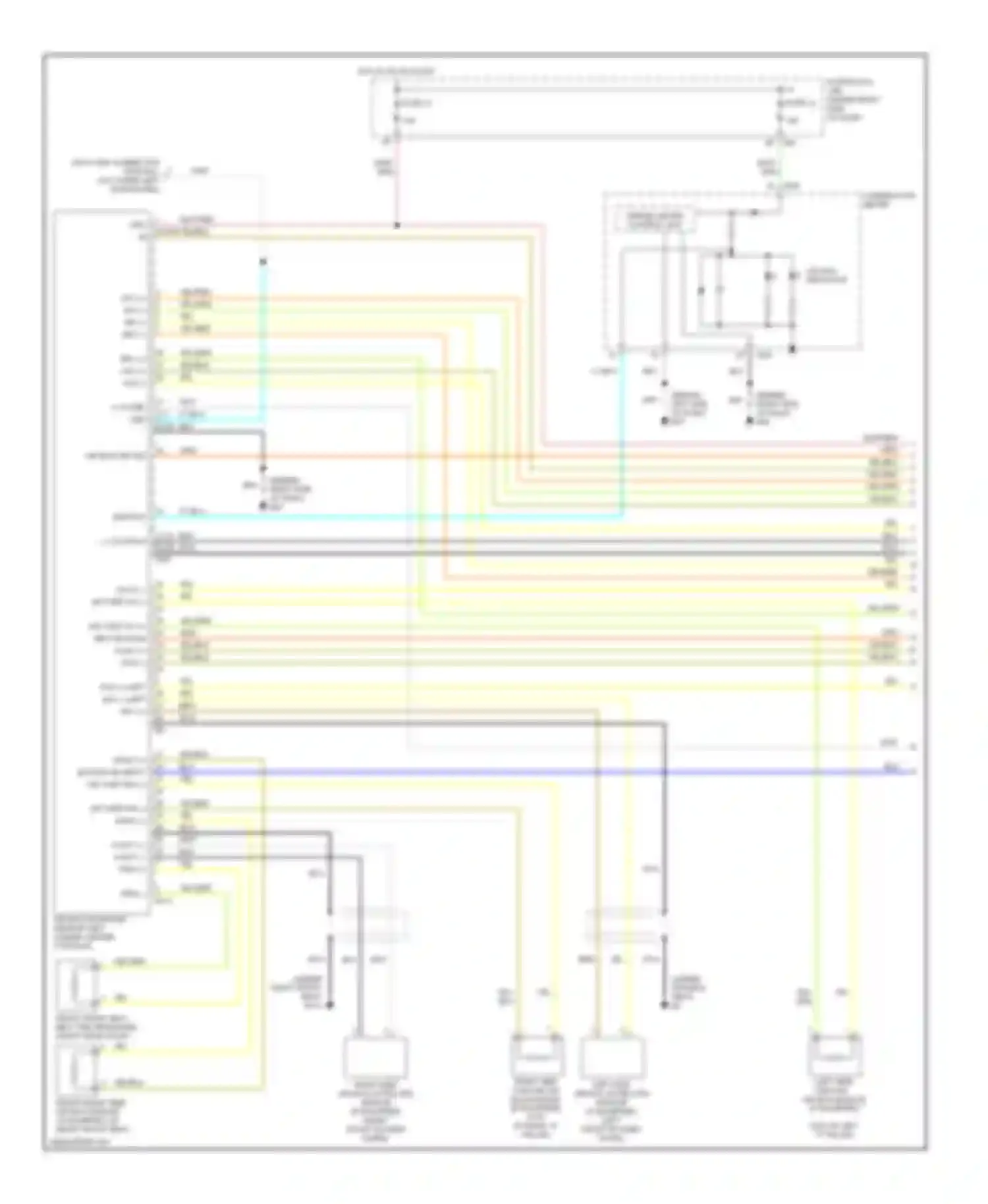 Frontier Nissan D22 (1998-2007): Supplemental restraints circuit (1 of 2)