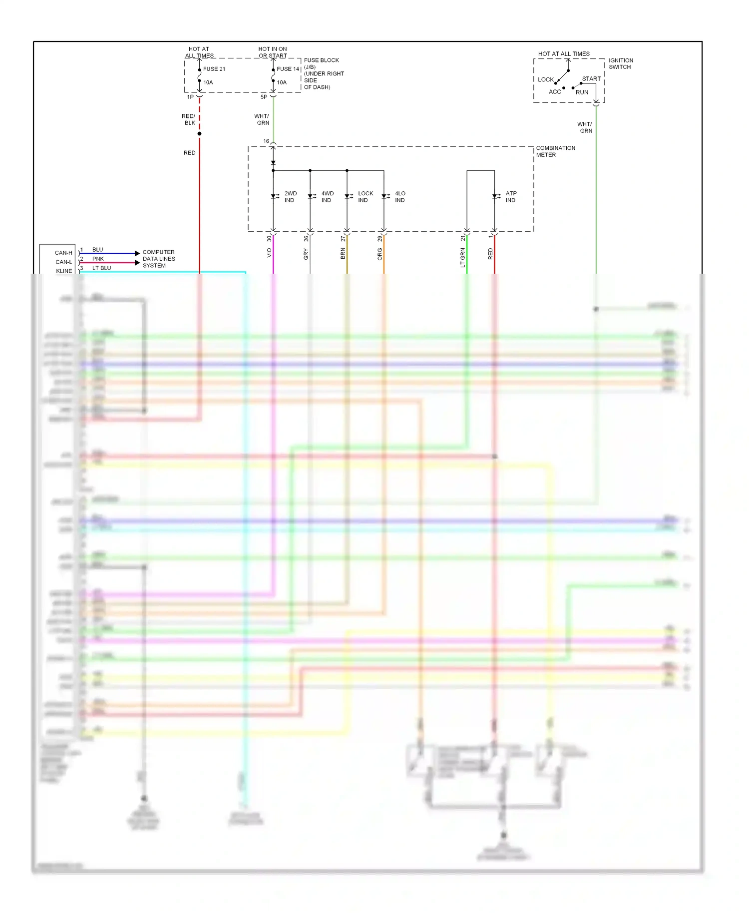 Wiring diagram blk blk for Nissan Frontier D22 (1998-2007) (1 of 1)