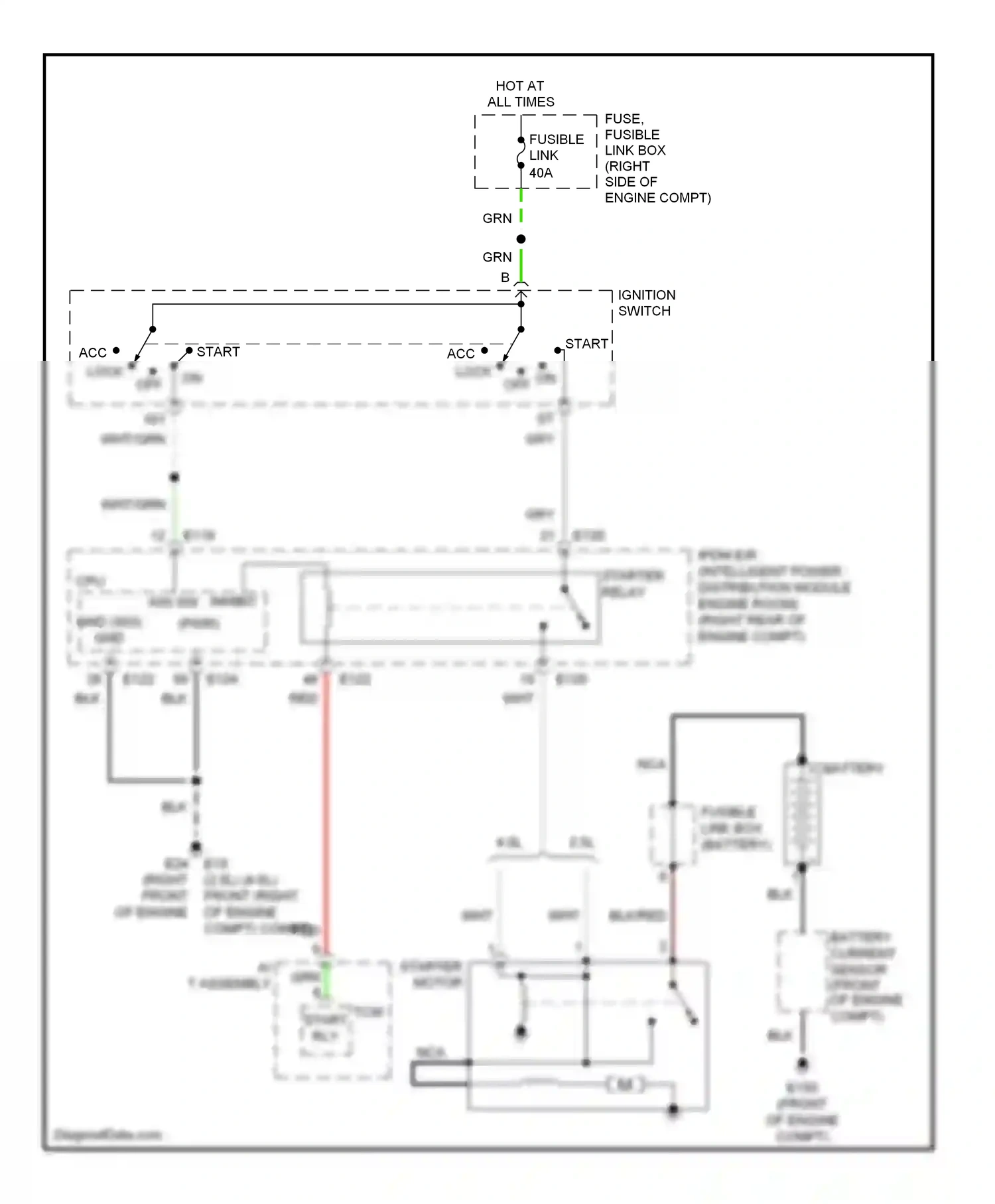 Wiring diagram blk for Nissan Frontier D22 (1998-2007) (60 of 72)
