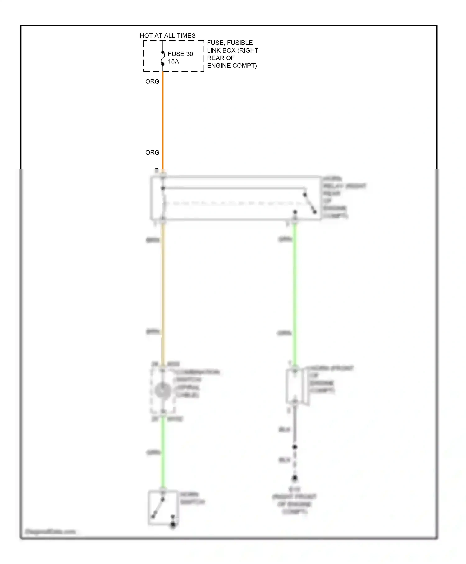 Wiring diagram blk for Nissan Frontier D22 (1998-2007) (35 of 72)