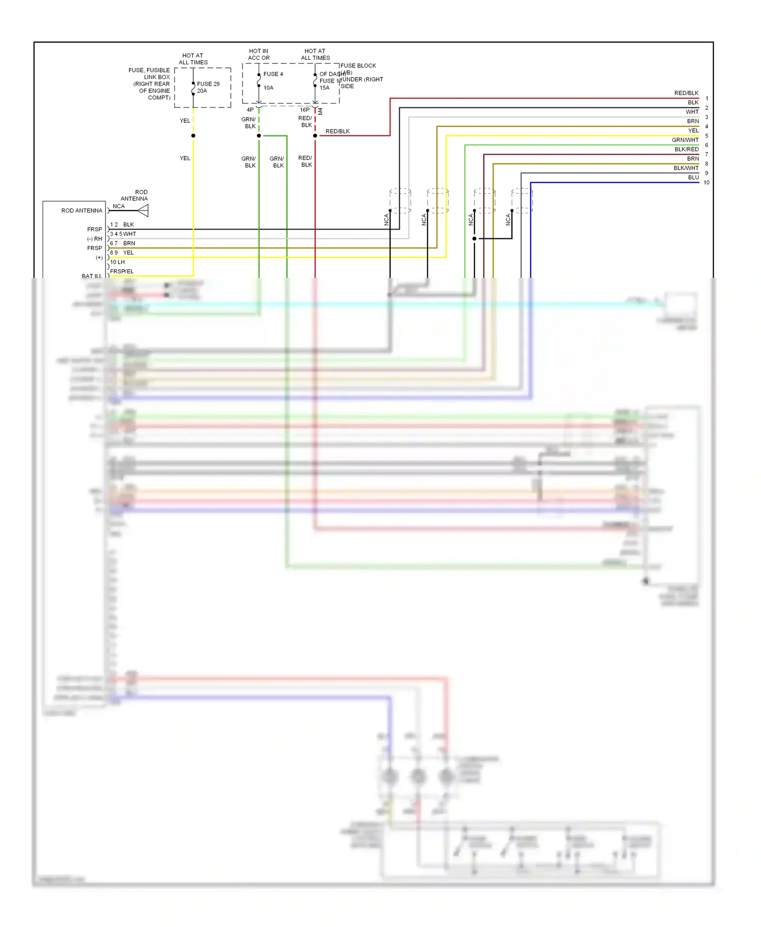 Wiring diagram blu for Nissan Frontier D22 (1998-2007) (49 of 64)