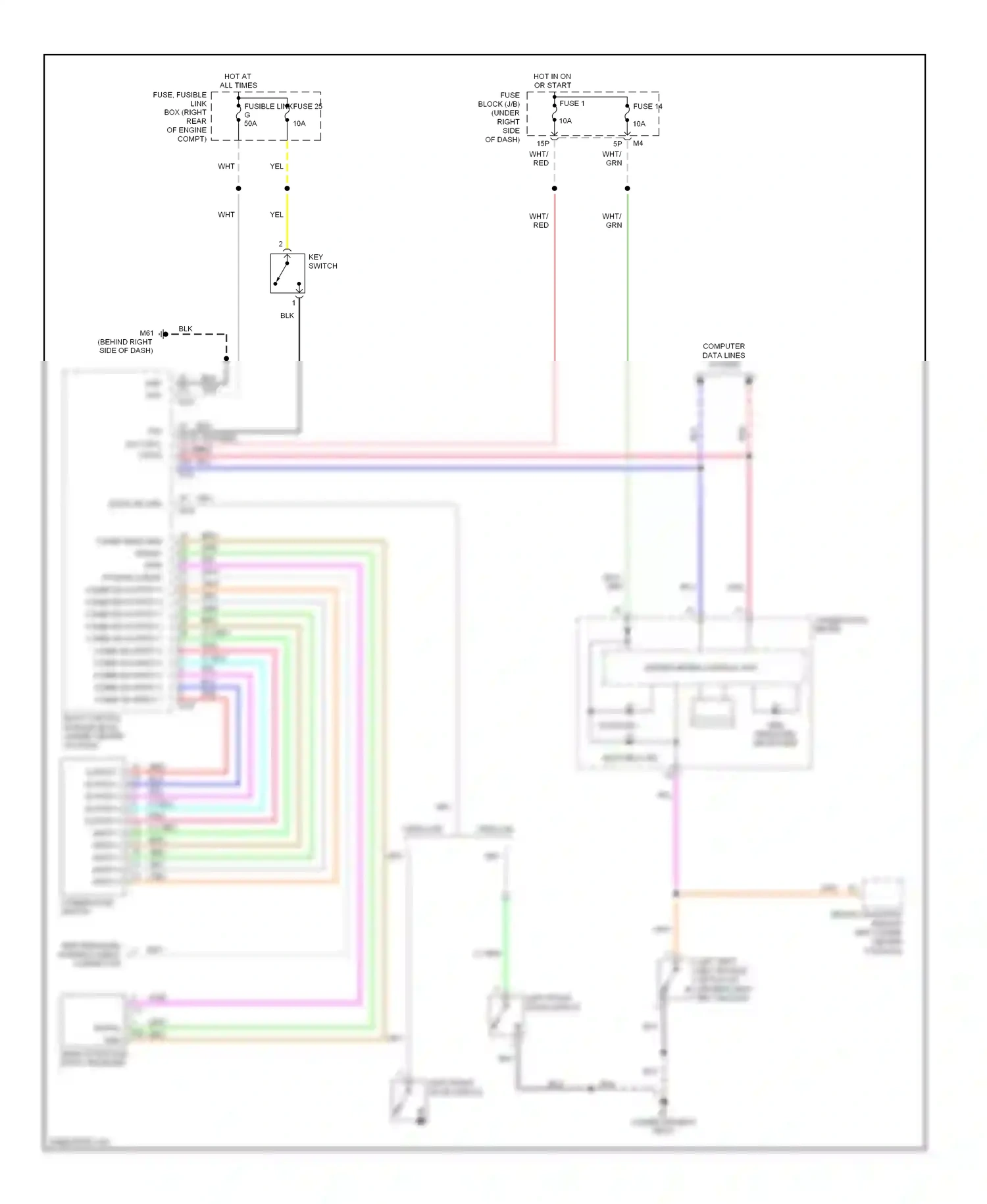 Wiring diagram blu for Nissan Frontier D22 (1998-2007) (64 of 64)