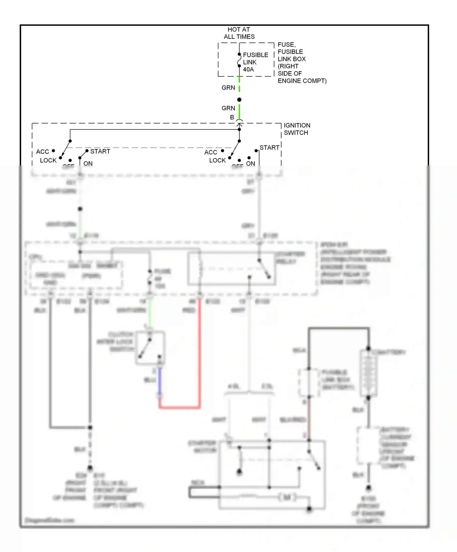 Wiring diagram blu for Nissan Frontier D22 (1998-2007) (58 of 64)