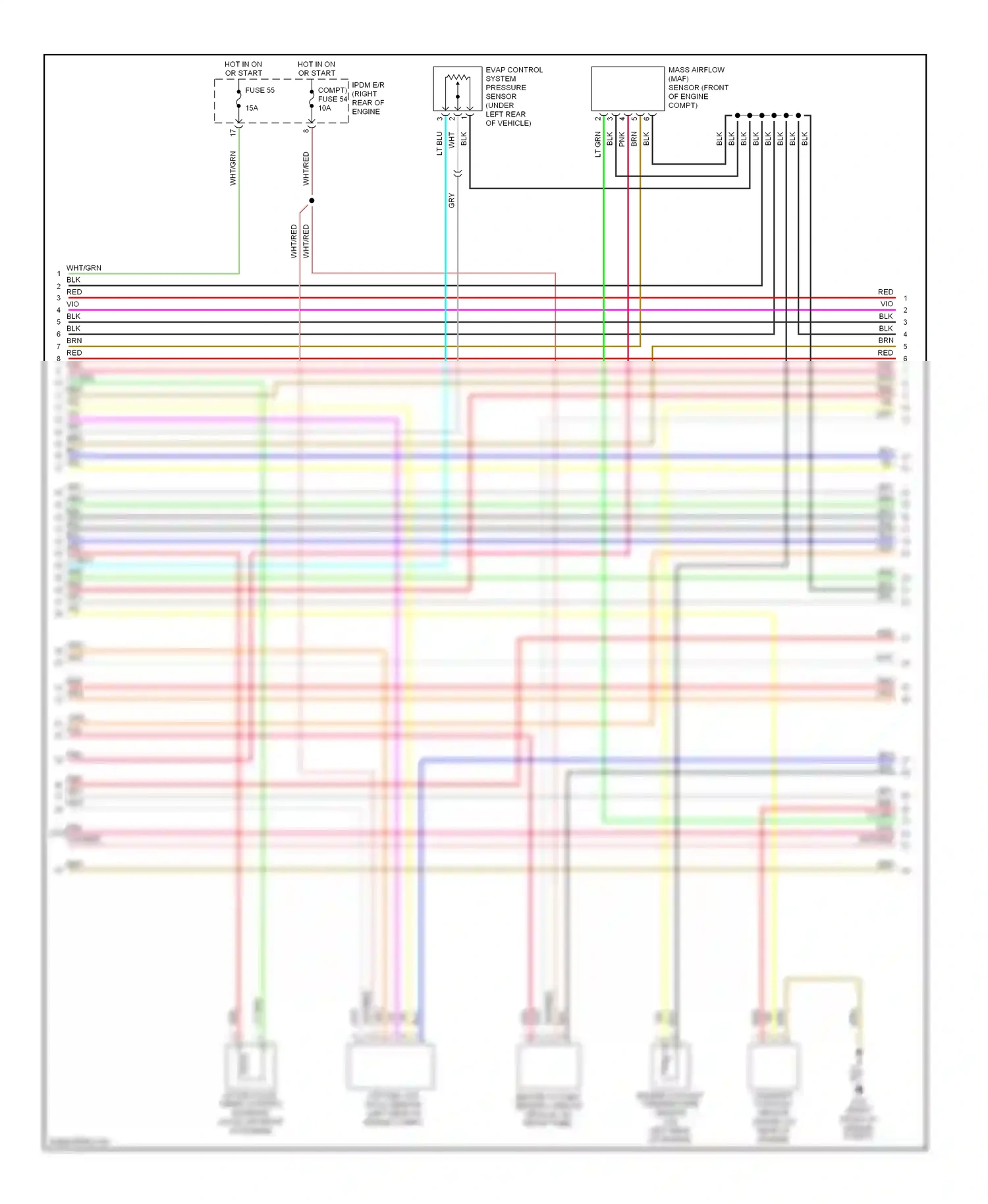 Wiring diagram blu for Nissan Frontier D22 (1998-2007) (16 of 64)