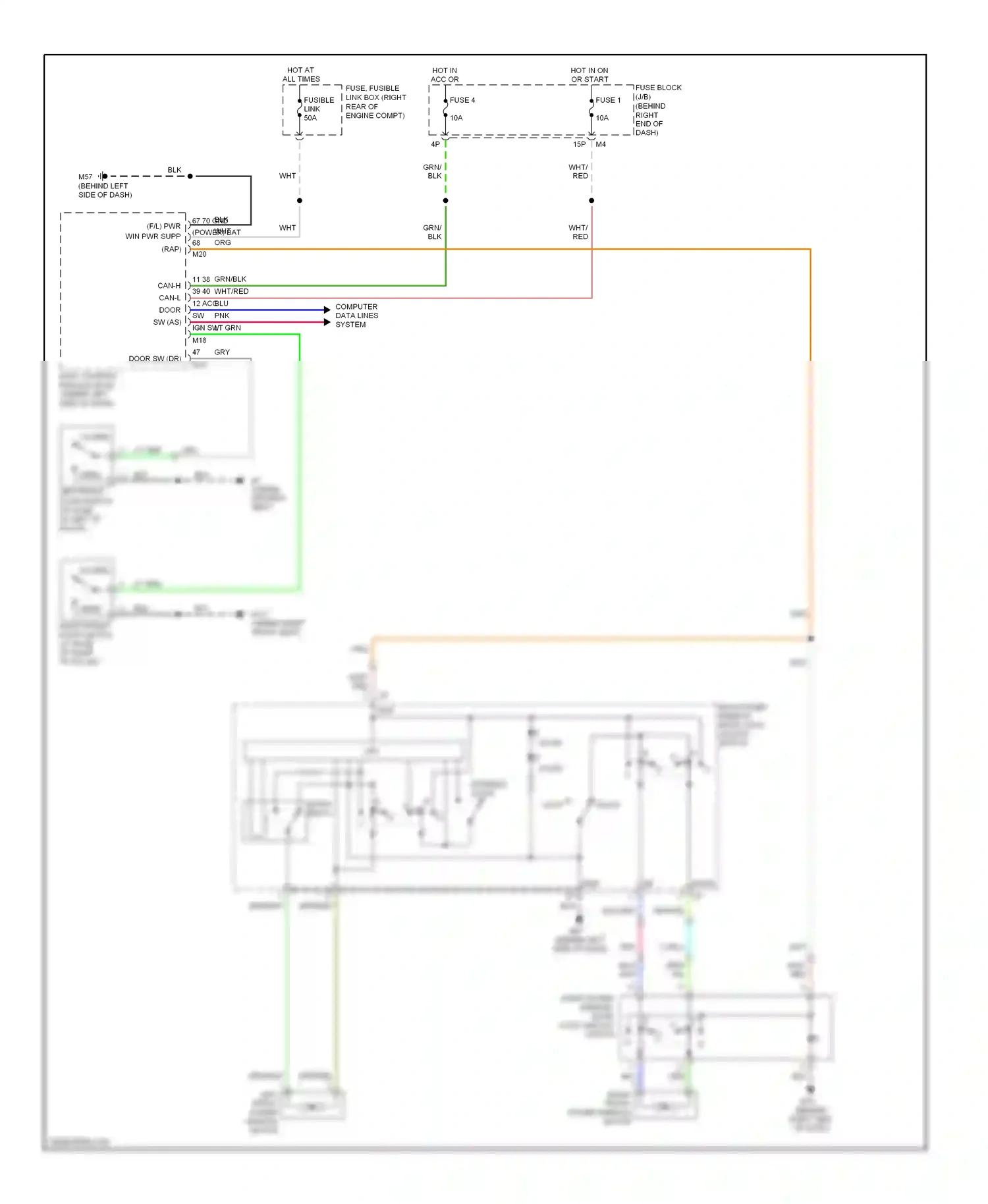 Wiring diagram computer data lines system for Nissan Frontier D22 (1998-2007) (25 of 26)