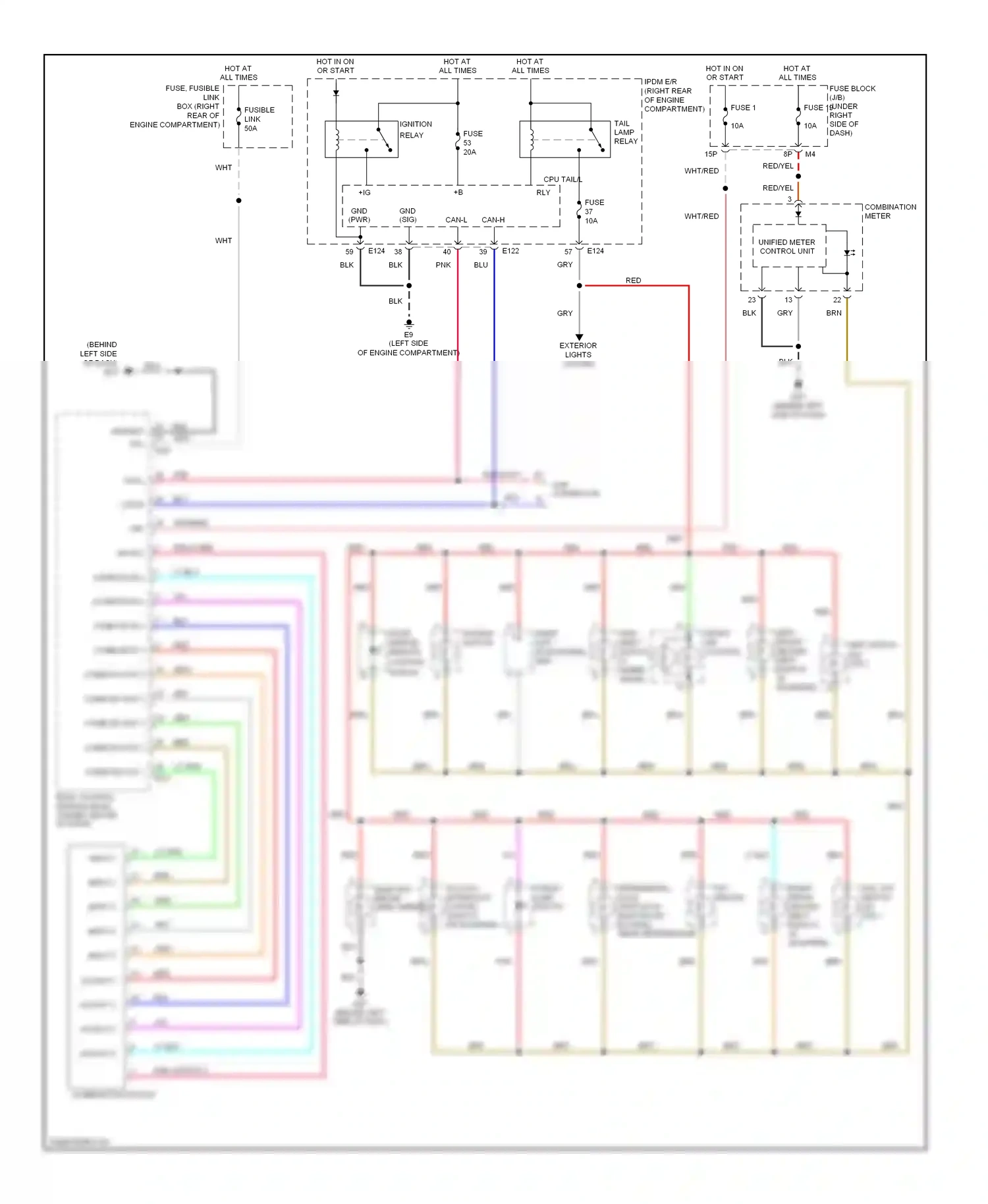 Wiring diagram +ig for Nissan Frontier D22 (1998-2007) (7 of 7)