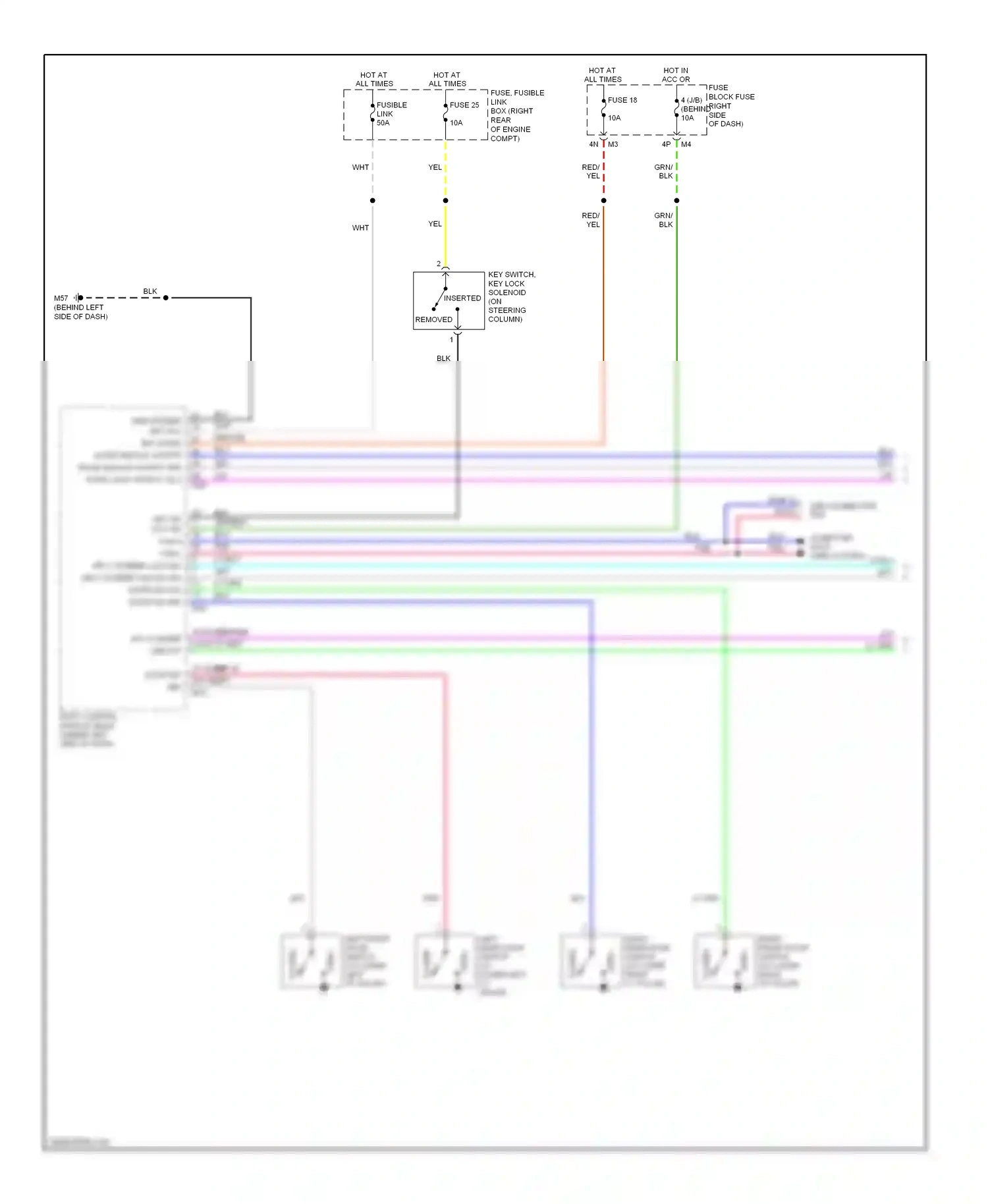 Nissan Frontier D22 (1998-2007) inserted wiring diagram  (1 of 4)