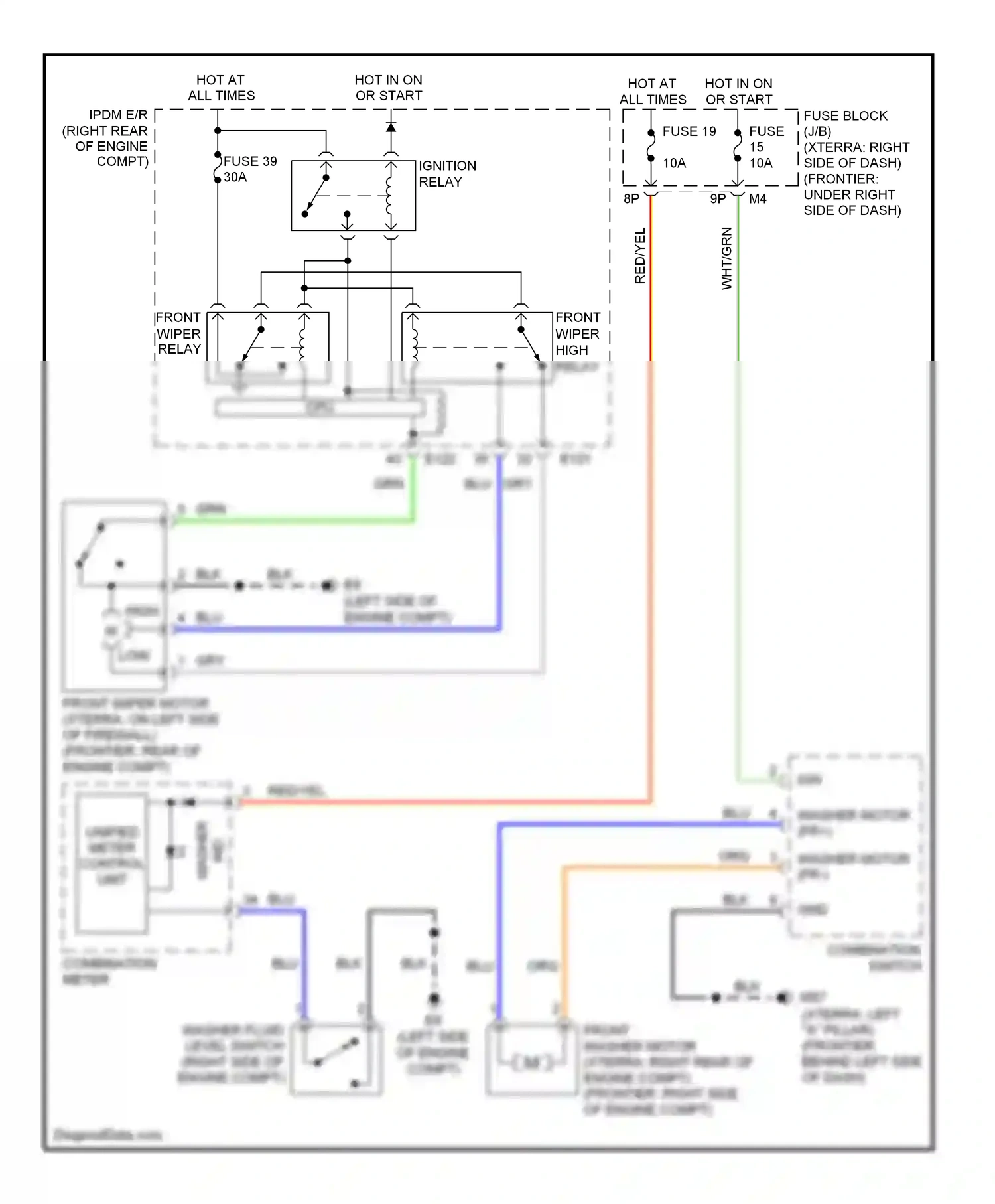 Wiring diagram org/ for Nissan Frontier D22 (1998-2007) (45 of 46)