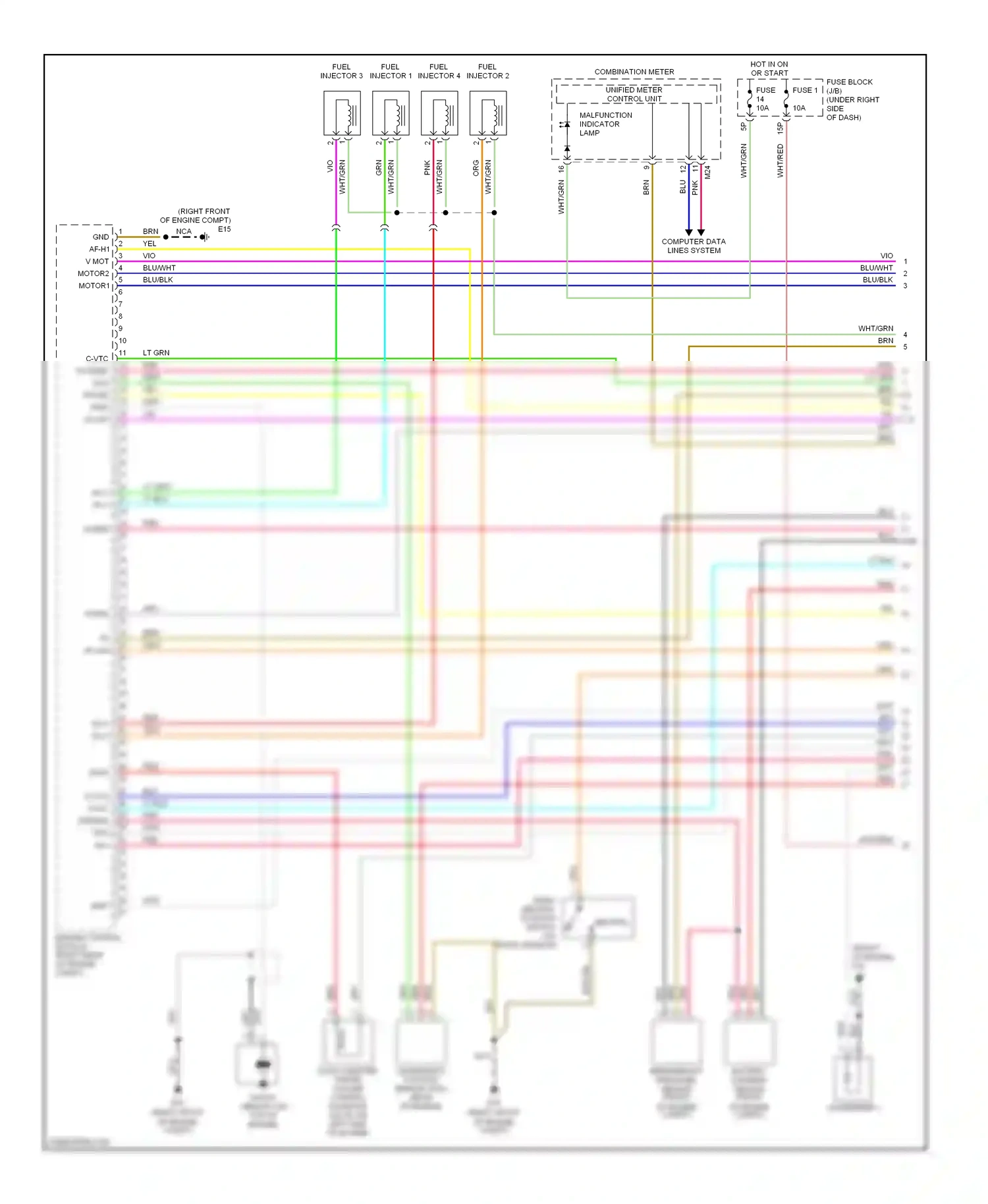 Wiring diagram red for Nissan Frontier D22 (1998-2007) (13 of 59)