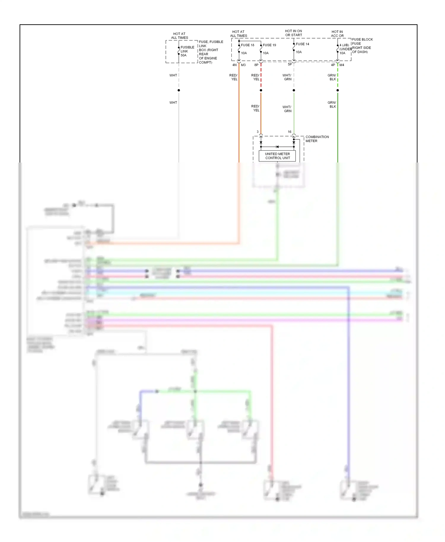 Wiring diagram red for Nissan Frontier D22 (1998-2007) (8 of 59)