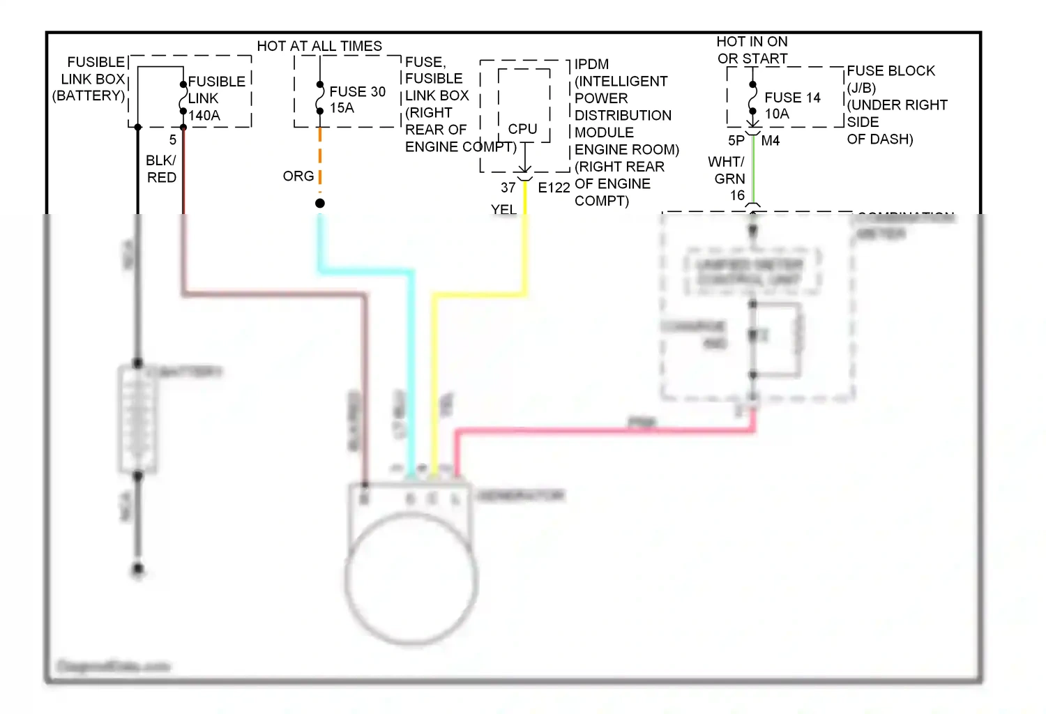 Wiring diagram unified meter control unit for Nissan Frontier D22 (1998-2007) (12 of 16)