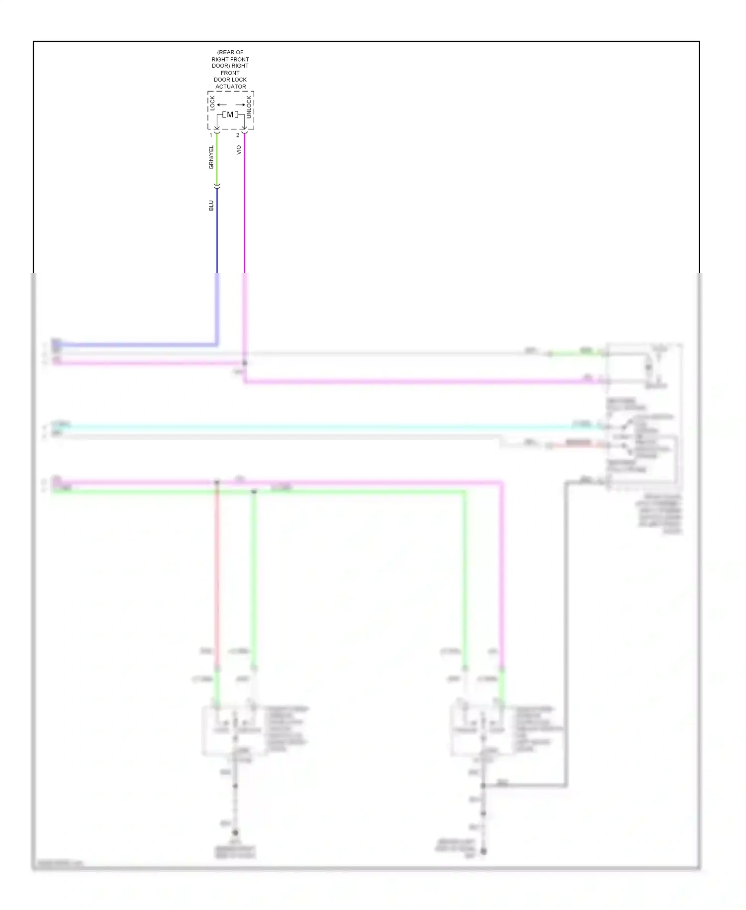 Wiring diagram unlock lock for Nissan Frontier D22 (1998-2007) (2 of 5)