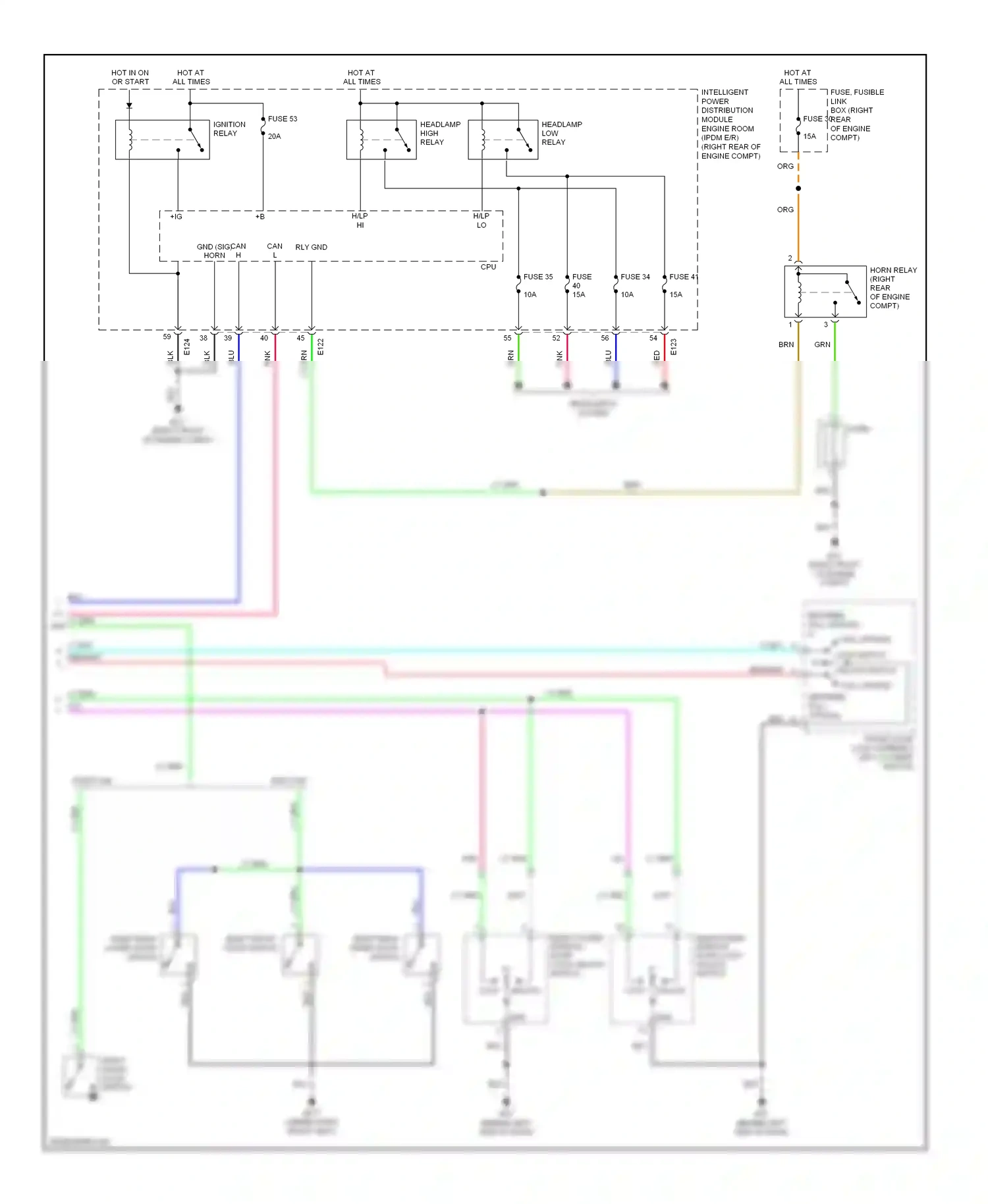 Wiring diagram unlock lock for Nissan Frontier D22 (1998-2007) (5 of 5)