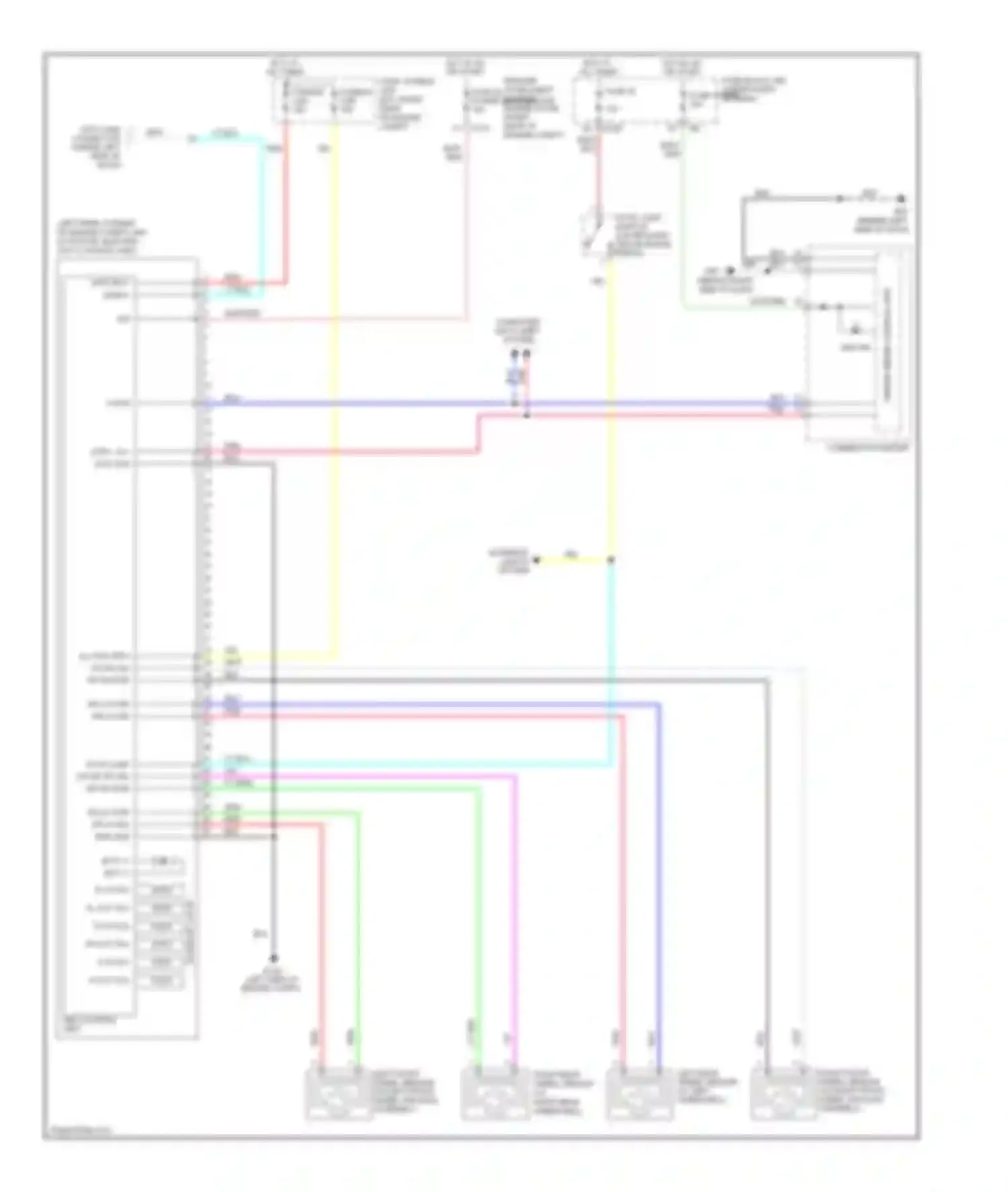 Frontier Nissan D40 (2004-2010): Anti-lock brakes circuit, without traction control