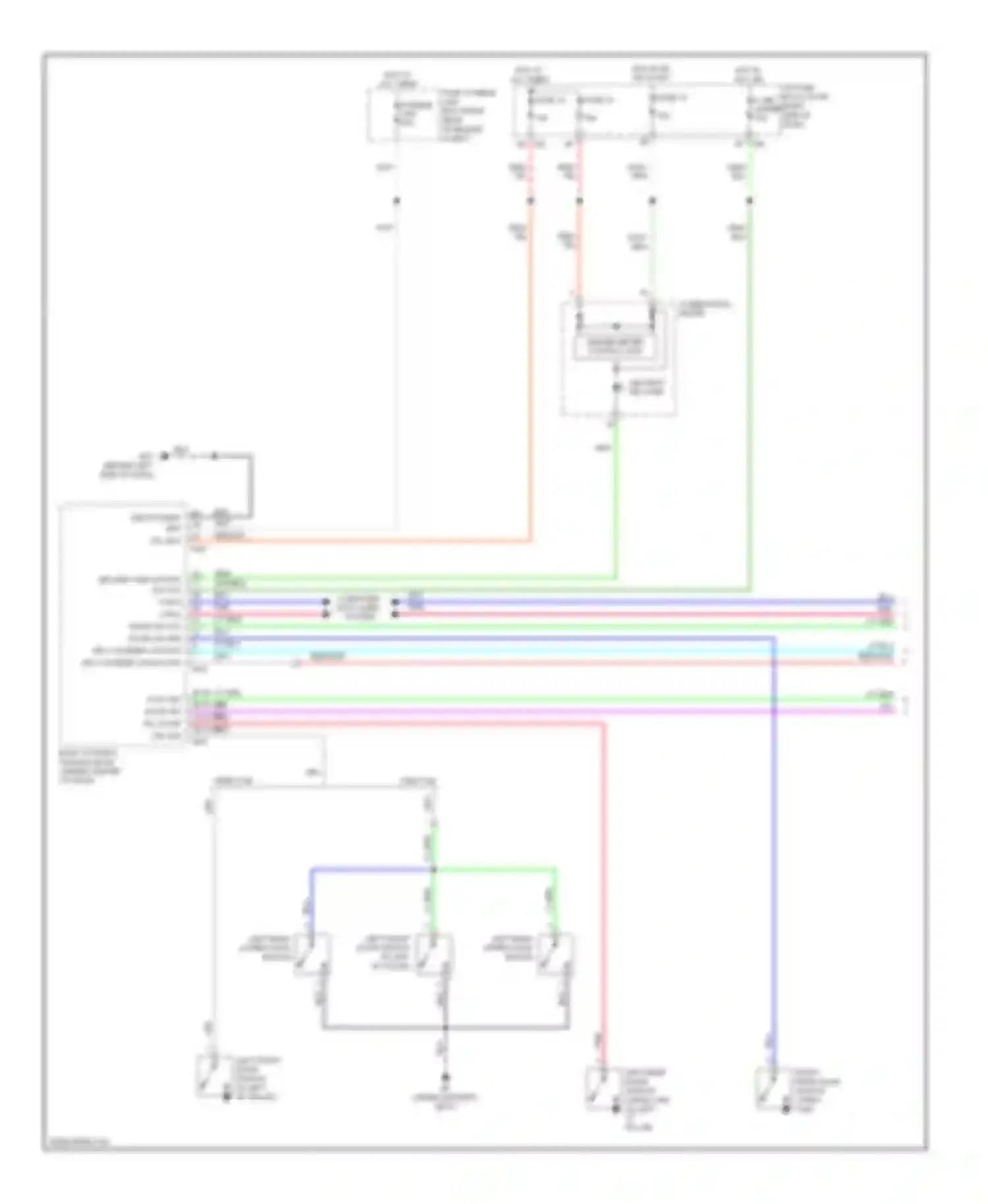 Frontier Nissan D40 (2004-2010): Forced entry circuit (1 of 2)