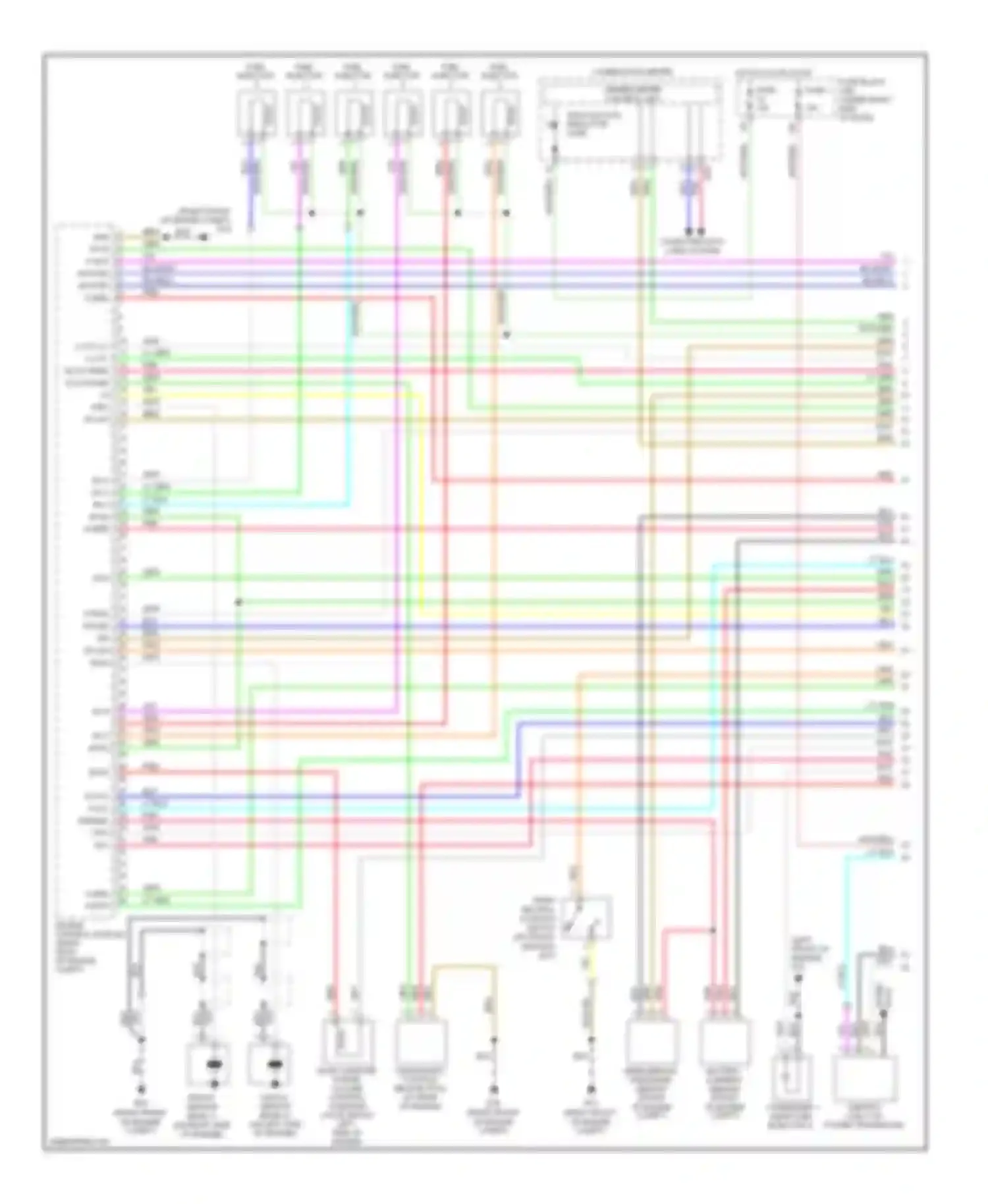 Frontier Nissan D40 (2004-2010): Wiring diagram engine performance 4.0l (1 of 4)